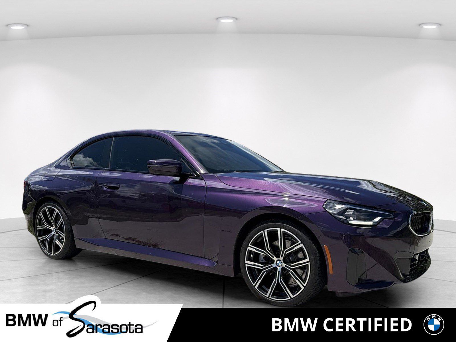 Thundernight Metallic 2023 BMW 2 Series Coupe Rear-Wheel Drive 8-Speed Automatic
