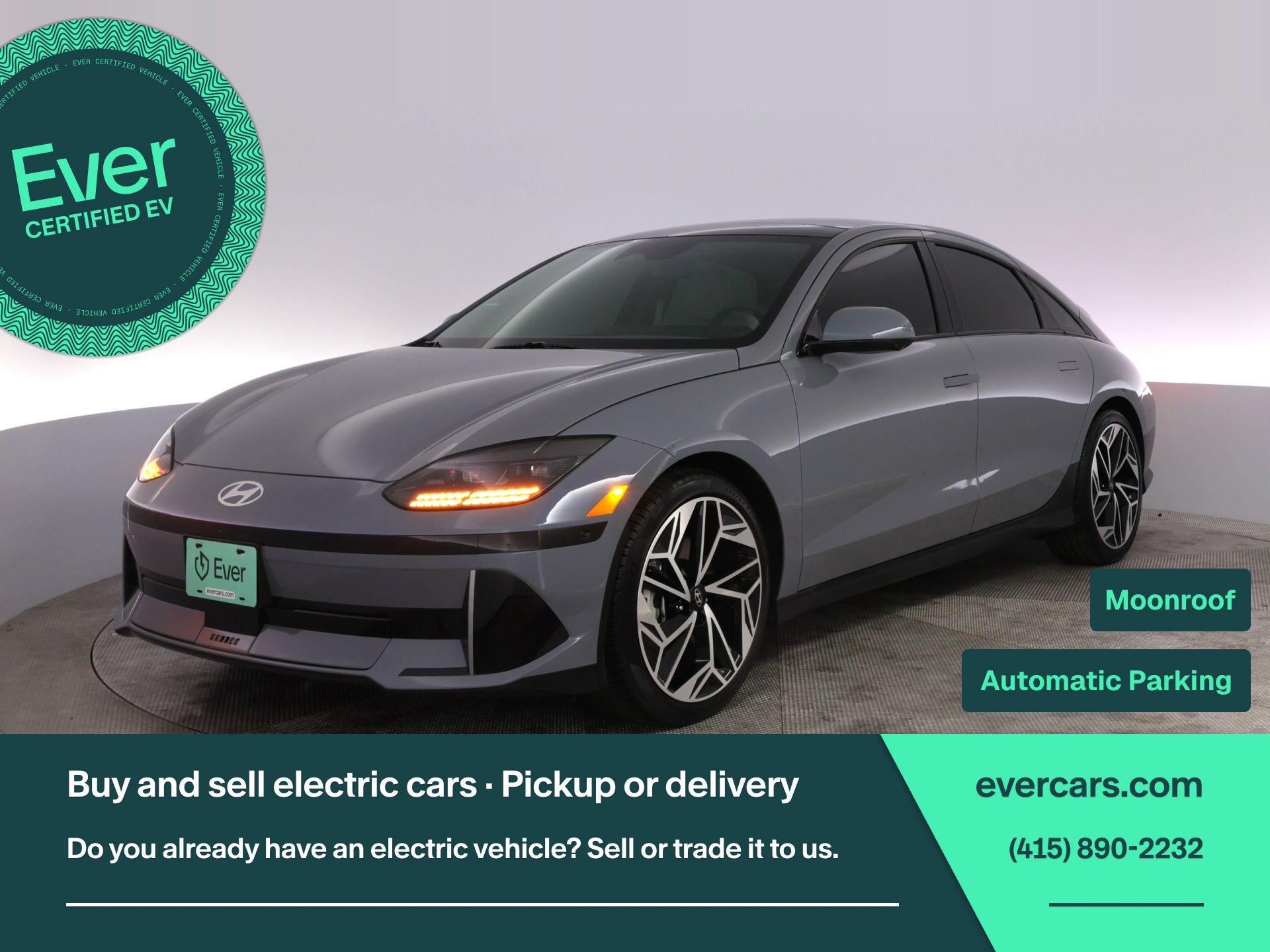 Transmission Blue 2024 Hyundai Ioniq 6 Sedan Rear-Wheel Drive 1-Speed Automatic
