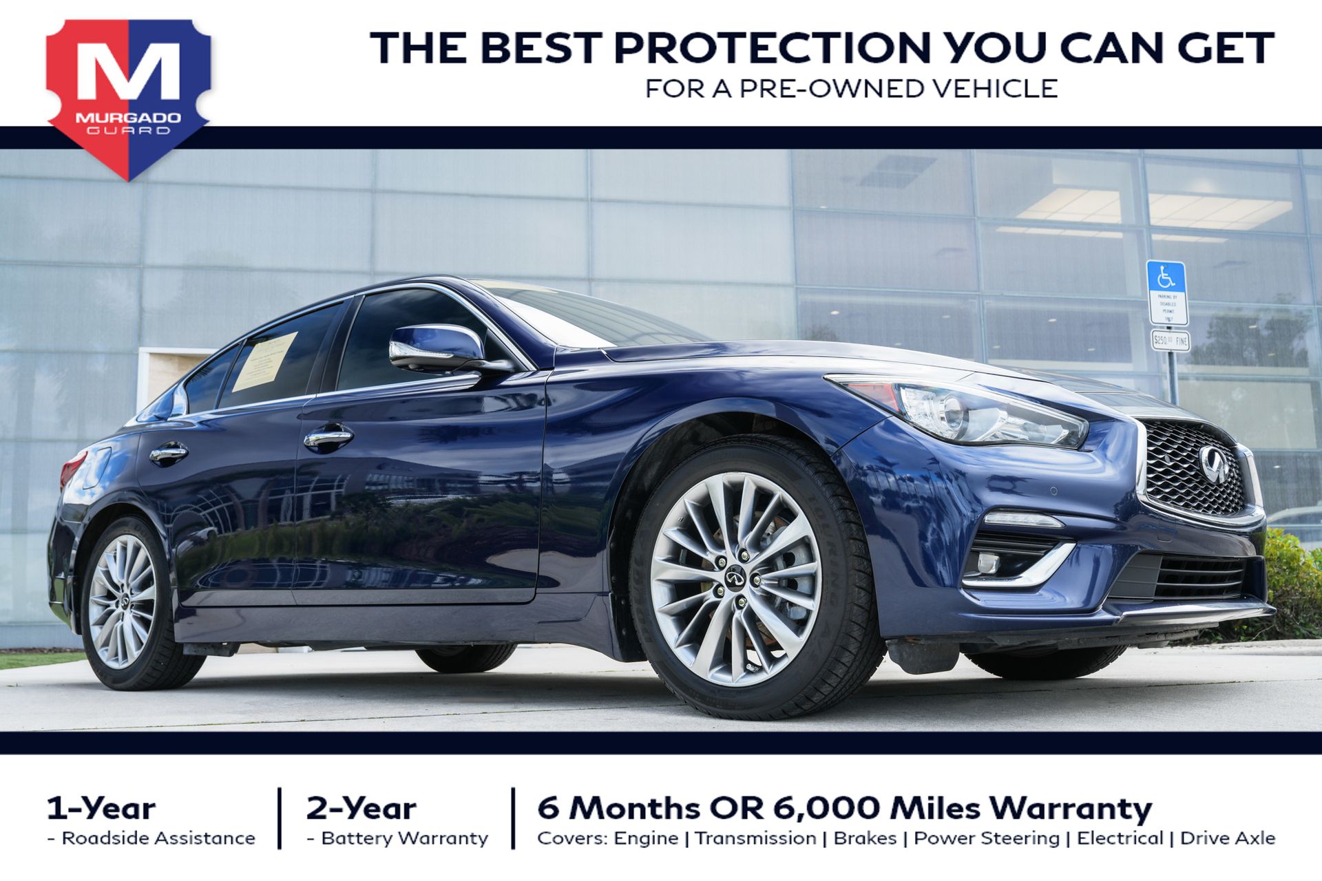 Grand Blue 2022 INFINITI Q50 Luxe RWD Sedan Rear-Wheel Drive 7-Speed Automatic Overdrive