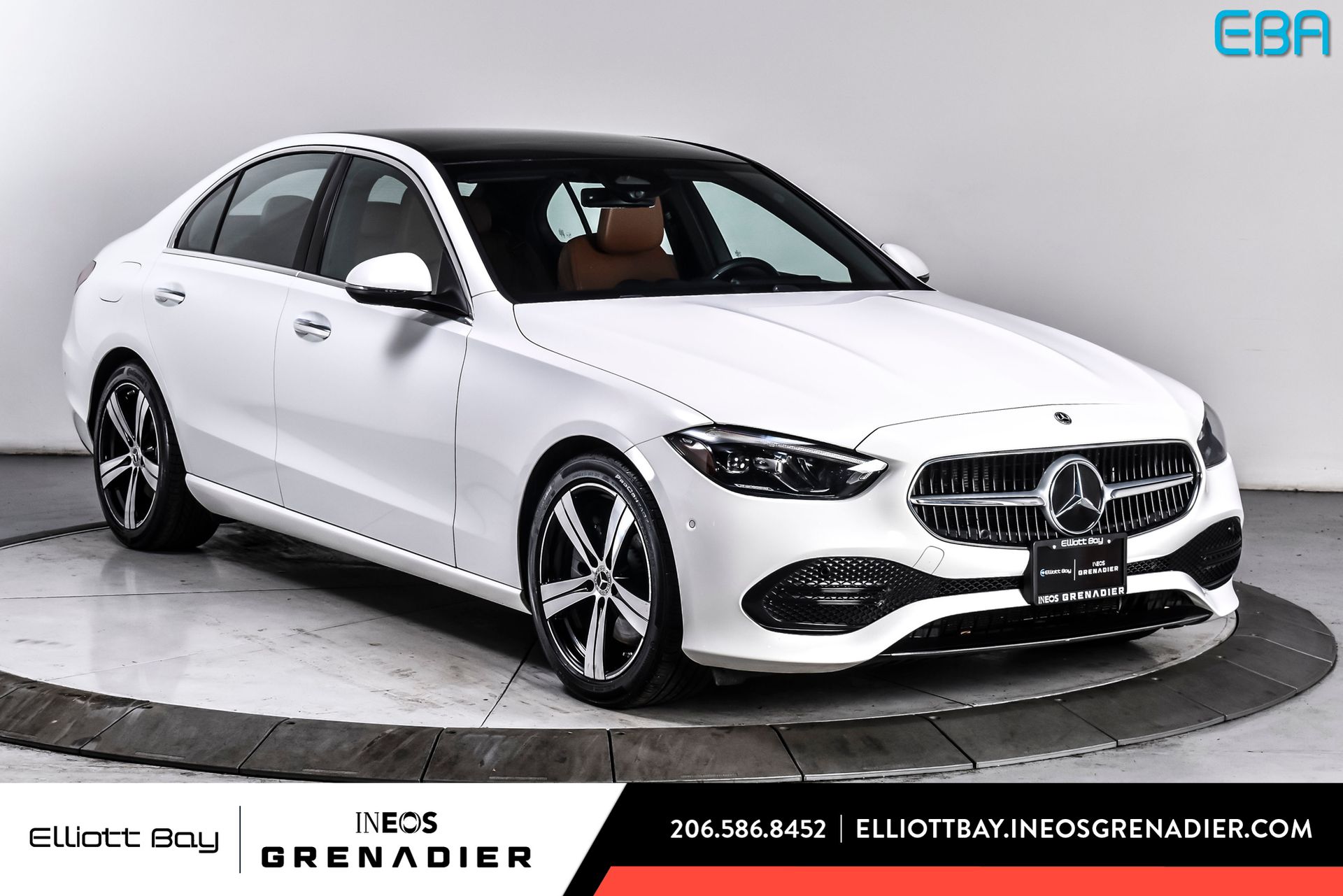 Polar White 2025 Mercedes-Benz C-Class Sedan All-Wheel Drive 9-Speed Automatic