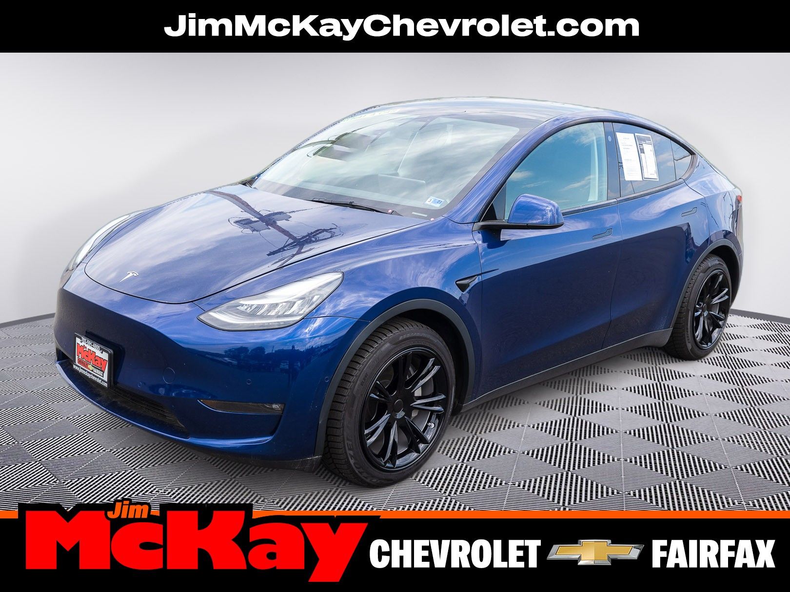 Deep Blue Metallic 2021 Tesla Model Y Long Range AWD SUV / Crossover All-Wheel Drive 1-Speed Dual Clutch