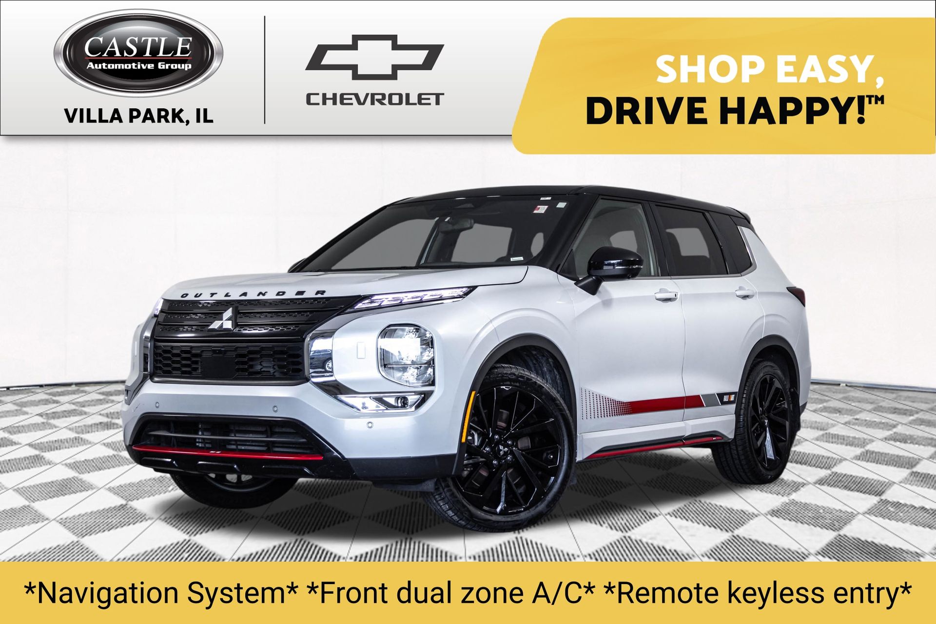 White Diamond 2024 Mitsubishi Outlander SUV / Crossover All-Wheel Drive Continuously Variable Transmission