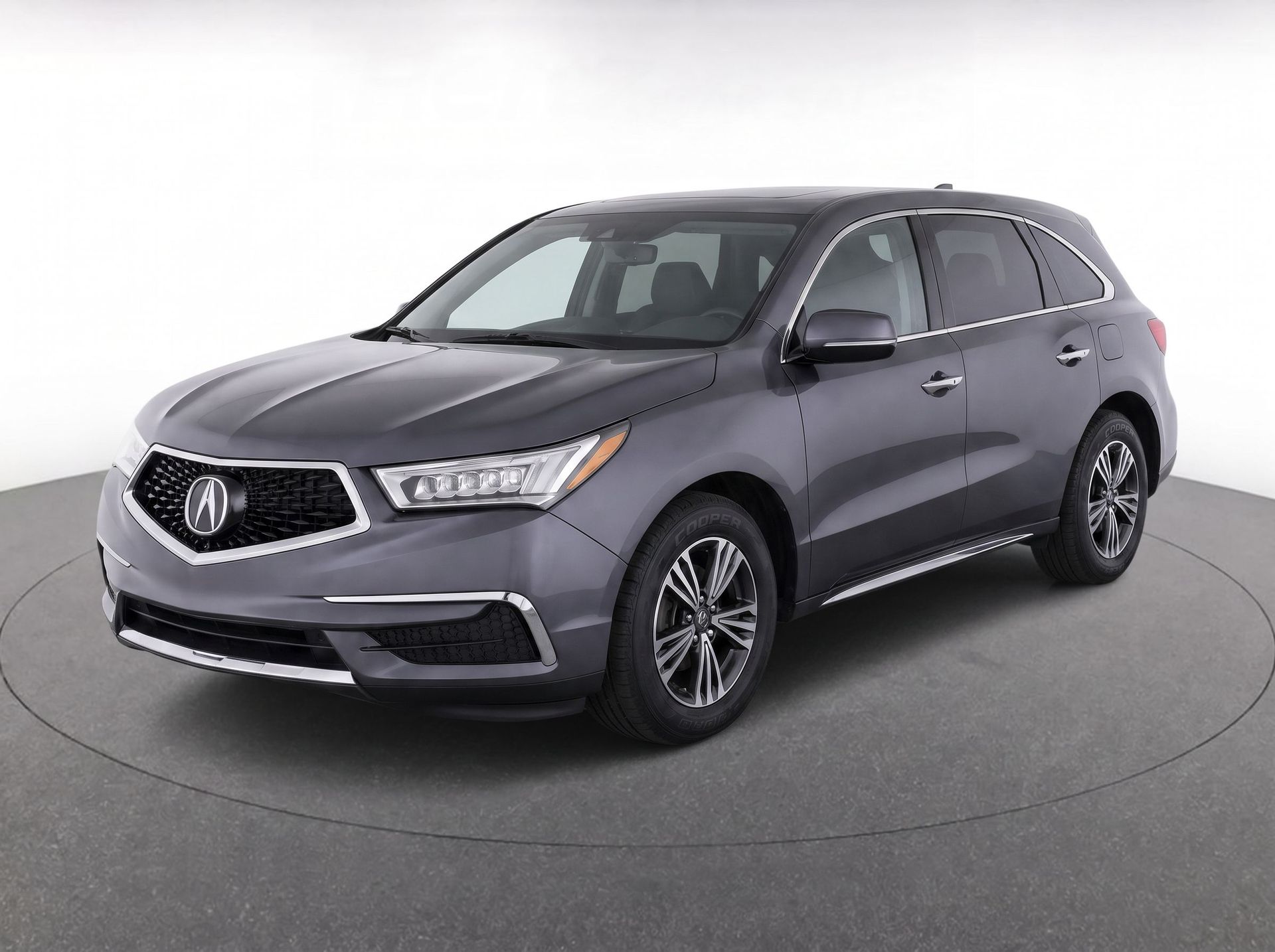Gray (Modern Steel Metallic) 2018 Acura MDX SUV / Crossover All-Wheel Drive 9-Speed Automatic