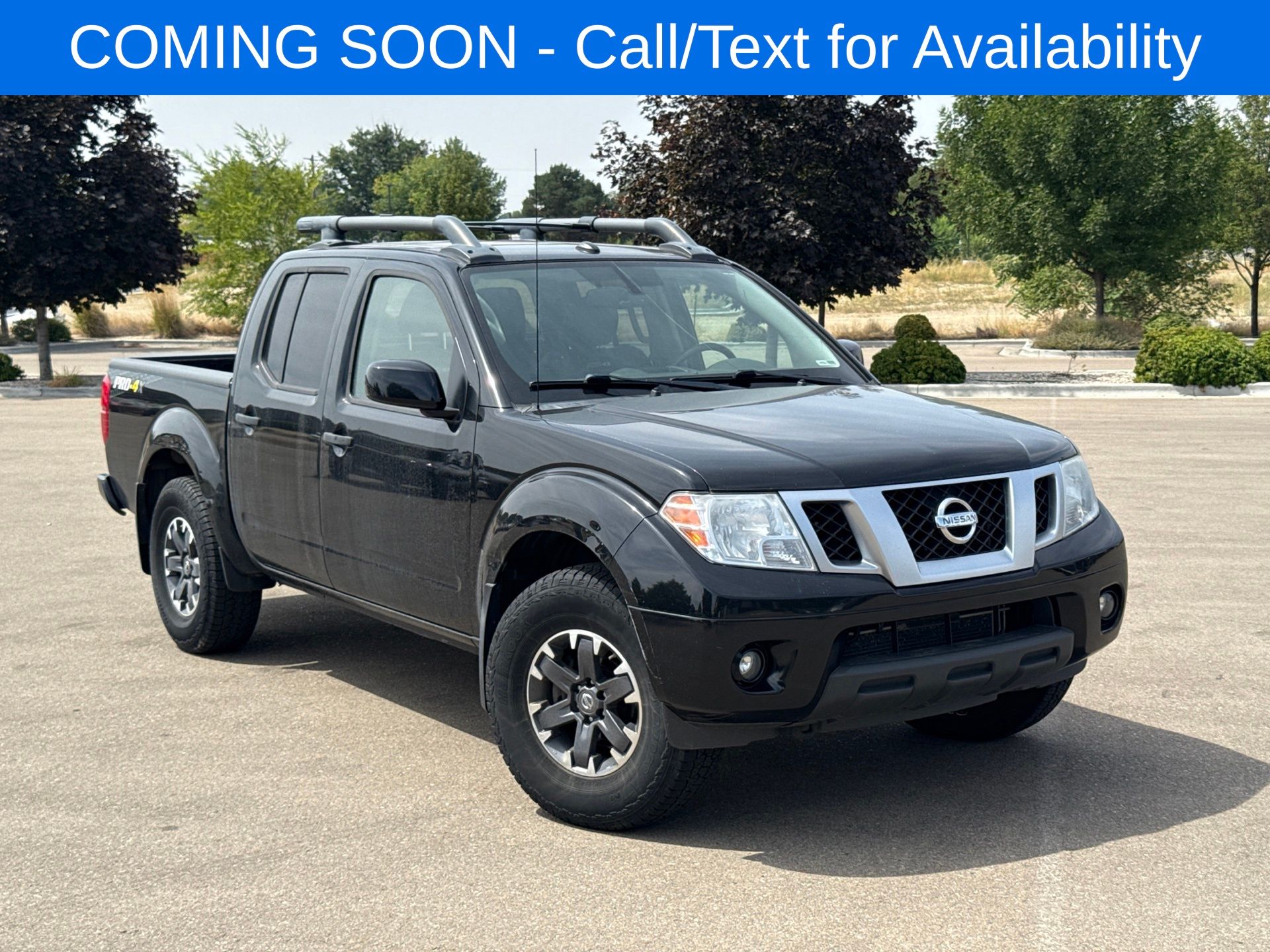 Gray (Magnetic Black Pearl) 2019 Nissan Frontier Pickup Truck Four-Wheel Drive Automatic