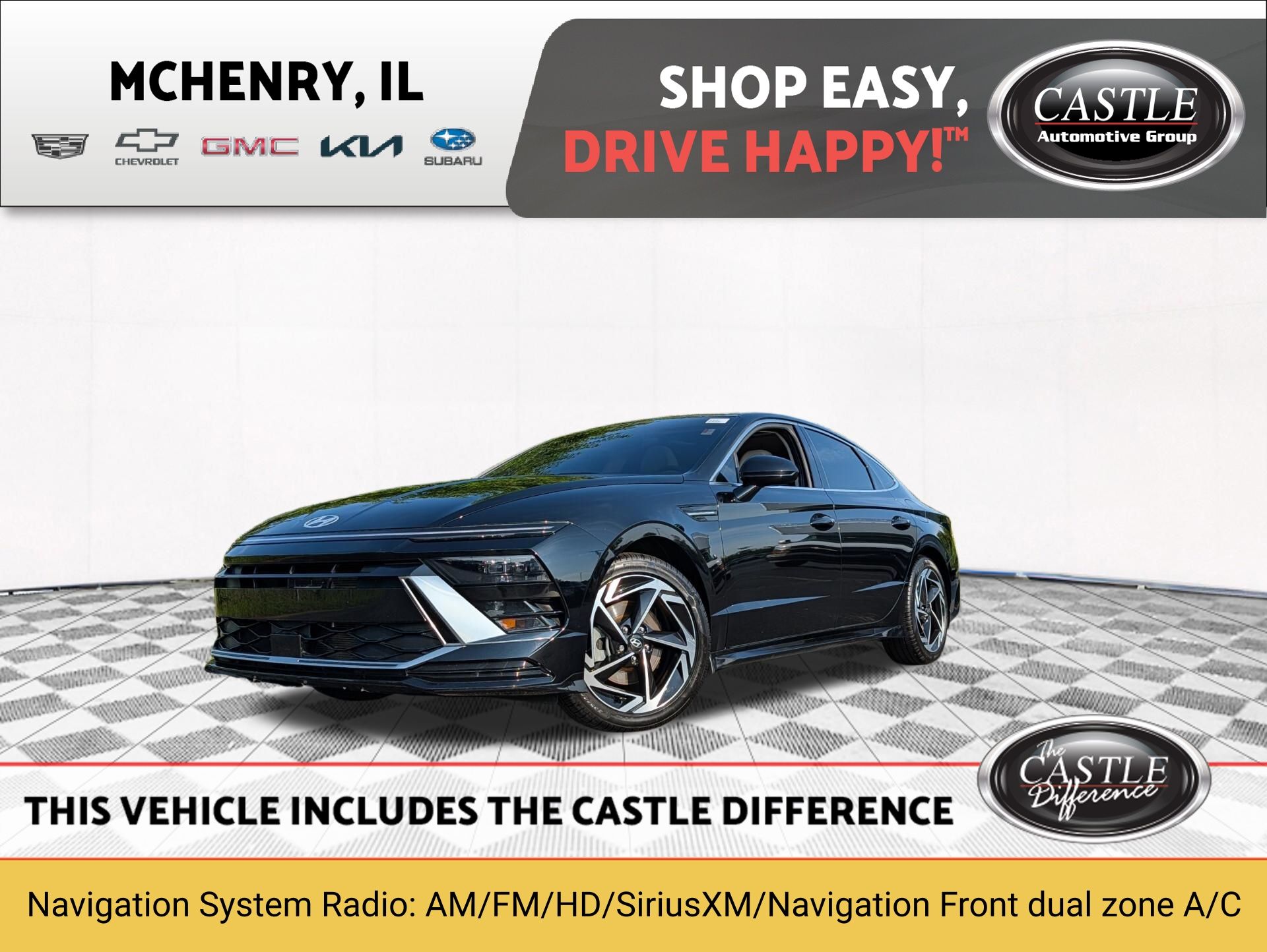 Abyss Black 2025 Hyundai Sonata Sedan Front-Wheel Drive 8-Speed Automatic