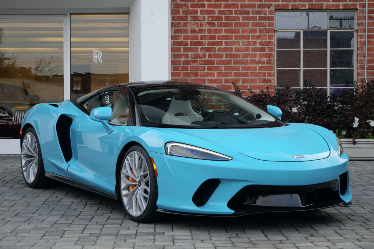 Blue (Tokyo Cyan) 2023 McLaren GT RWD Coupe Rear-Wheel Drive 7-Speed Automatic