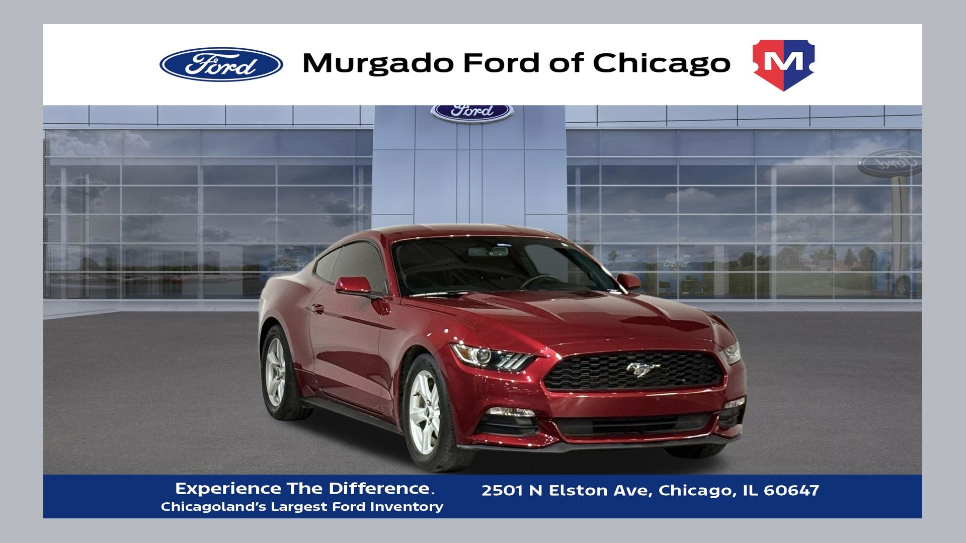 Race Red 2017 Ford Mustang V6 Coupe RWD Coupe Rear-Wheel Drive 6-Speed Automatic