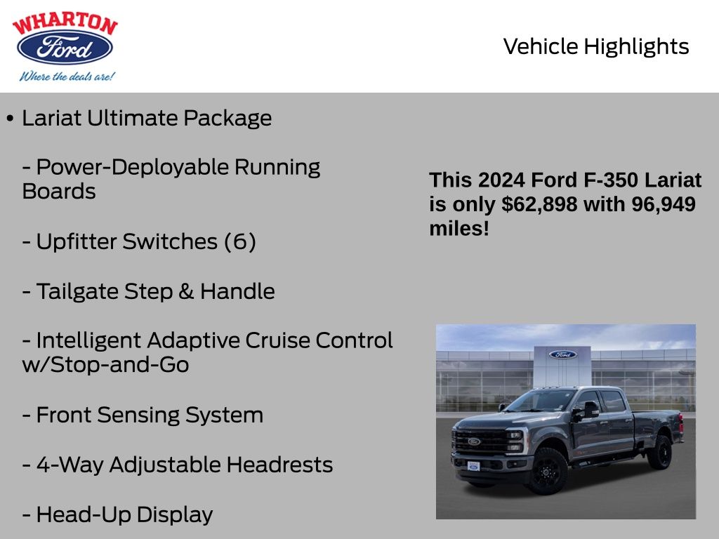 2024 Ford F-350SD Lariat Gray at EAG Ford Navasota