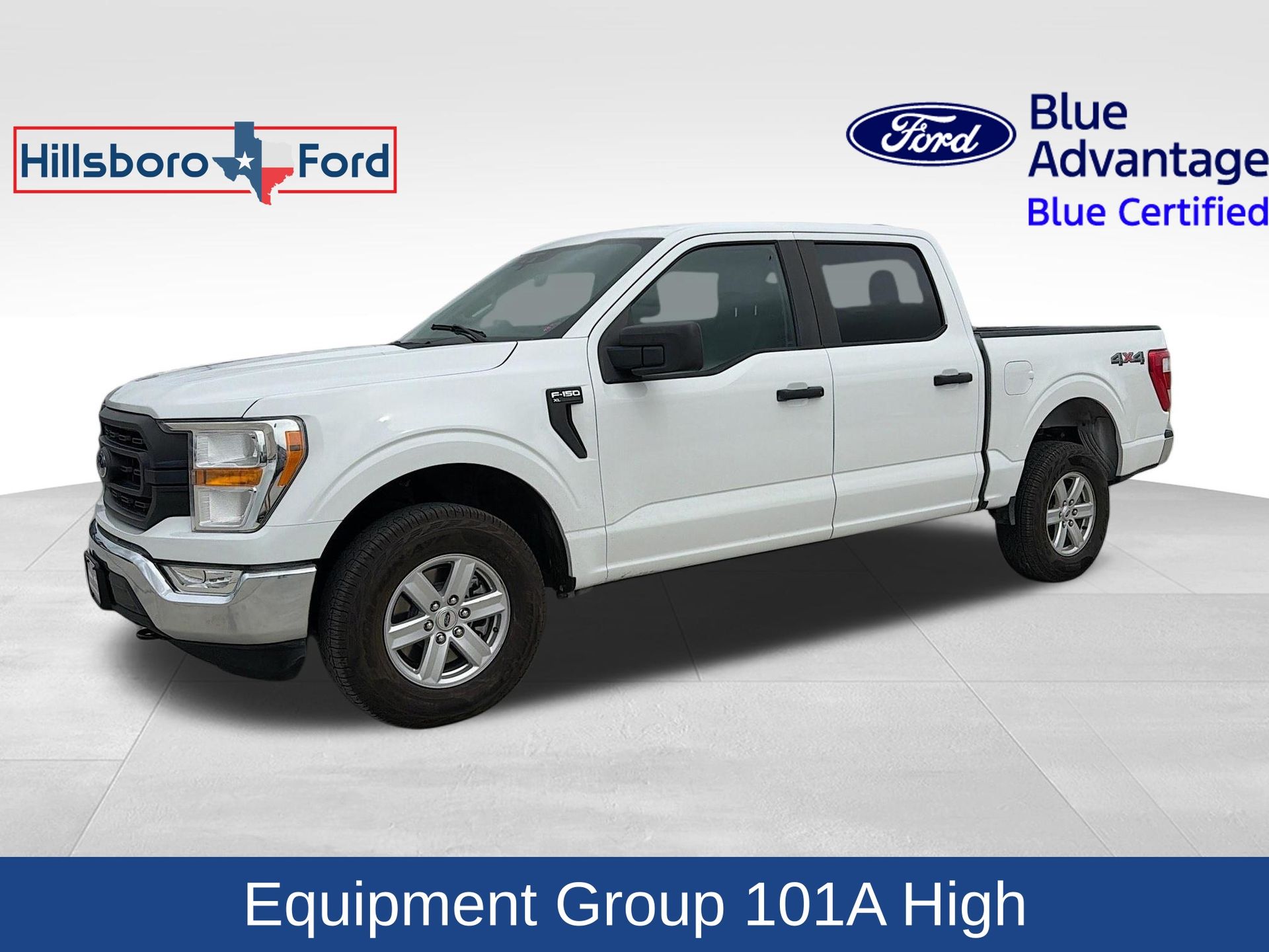 Oxford White 2021 Ford F-150 XL SuperCrew 4WD Pickup Truck Four-Wheel Drive Automatic