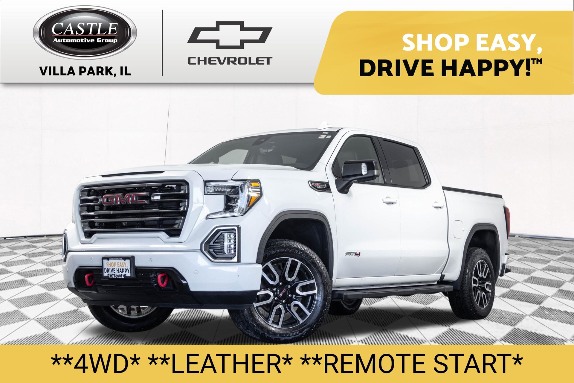 Summit White 2019 GMC Sierra 1500 Pickup Truck Four-Wheel Drive Automatic