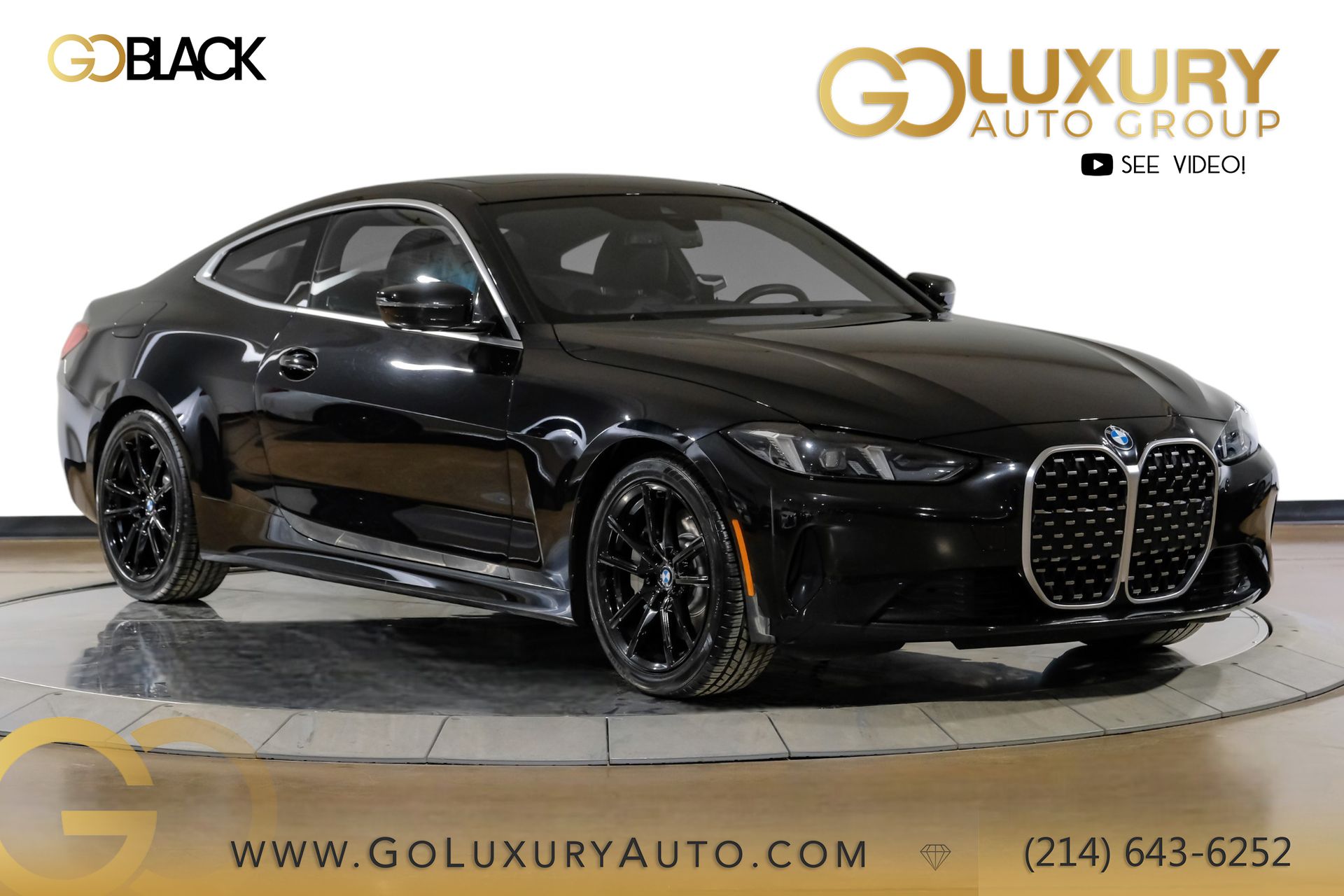 Black Sapphire Metallic 2025 BMW 4 Series 430i Coupe RWD Coupe Rear-Wheel Drive 8-Speed Automatic