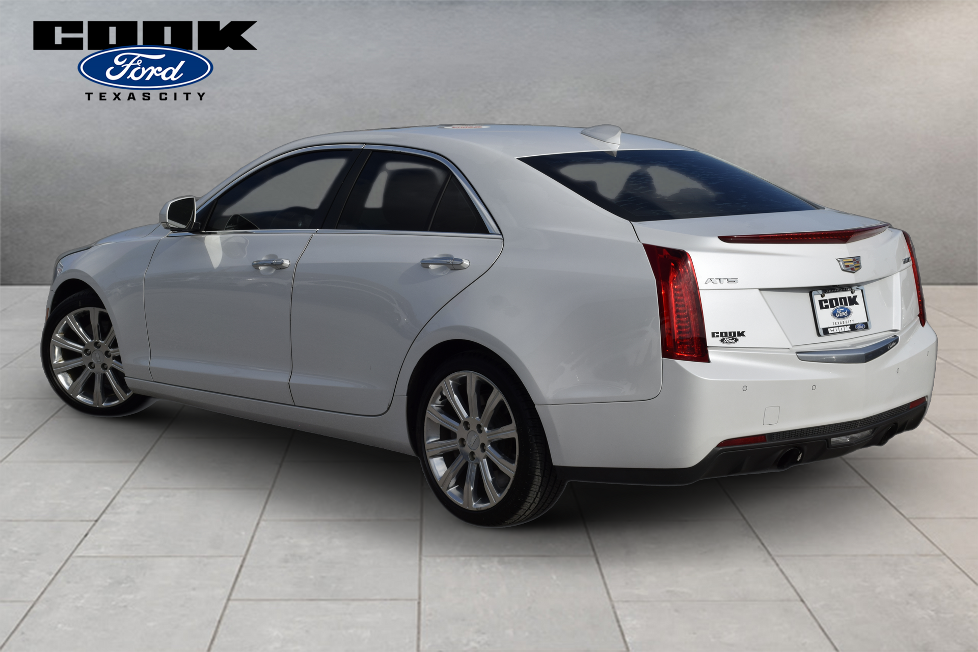 2016 Cadillac ATS 2.0L Turbo Luxury White at North Houston Mitsubishi