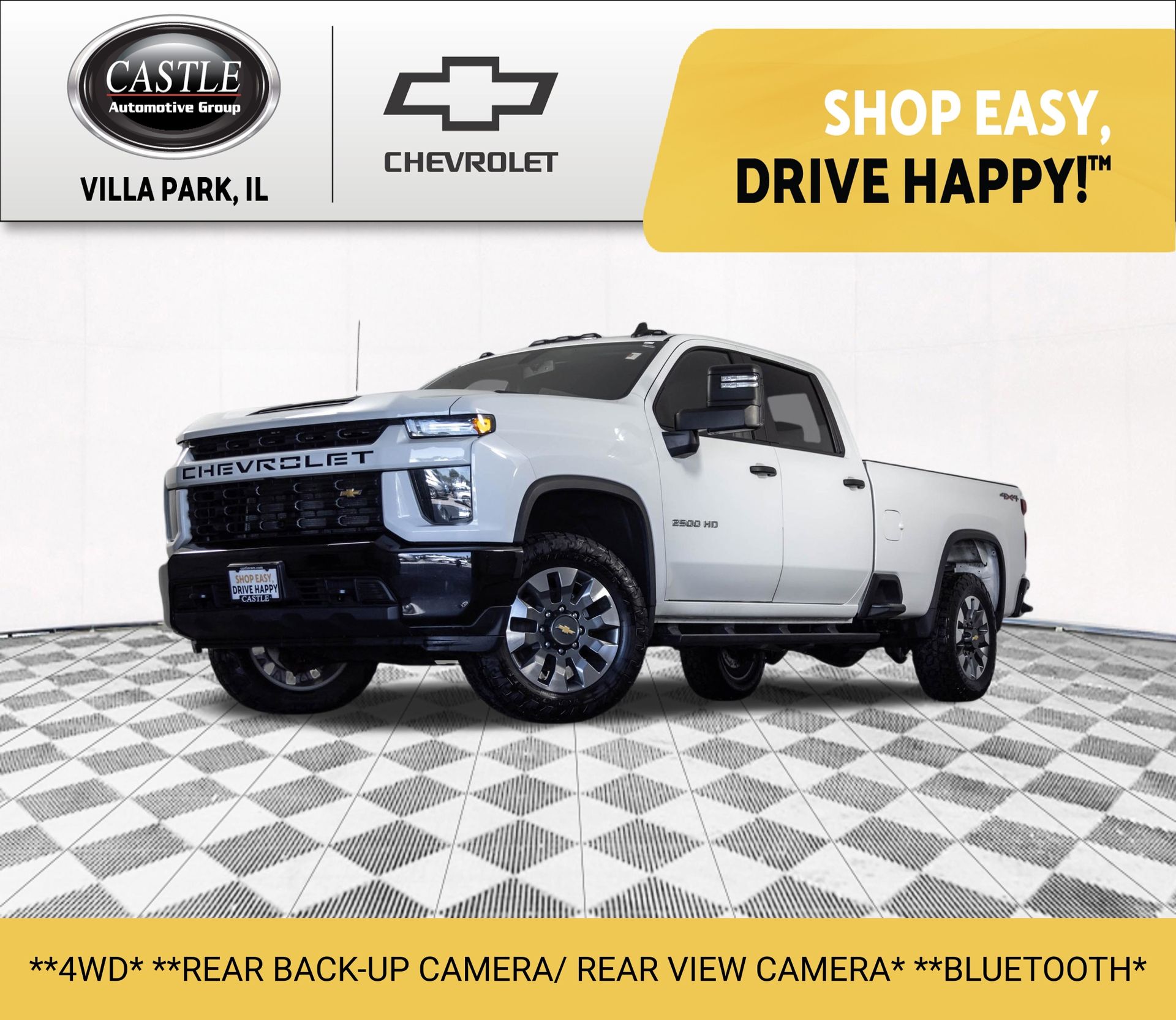 Summit White 2021 Chevrolet Silverado 2500HD Pickup Truck Four-Wheel Drive 6-Speed Automatic