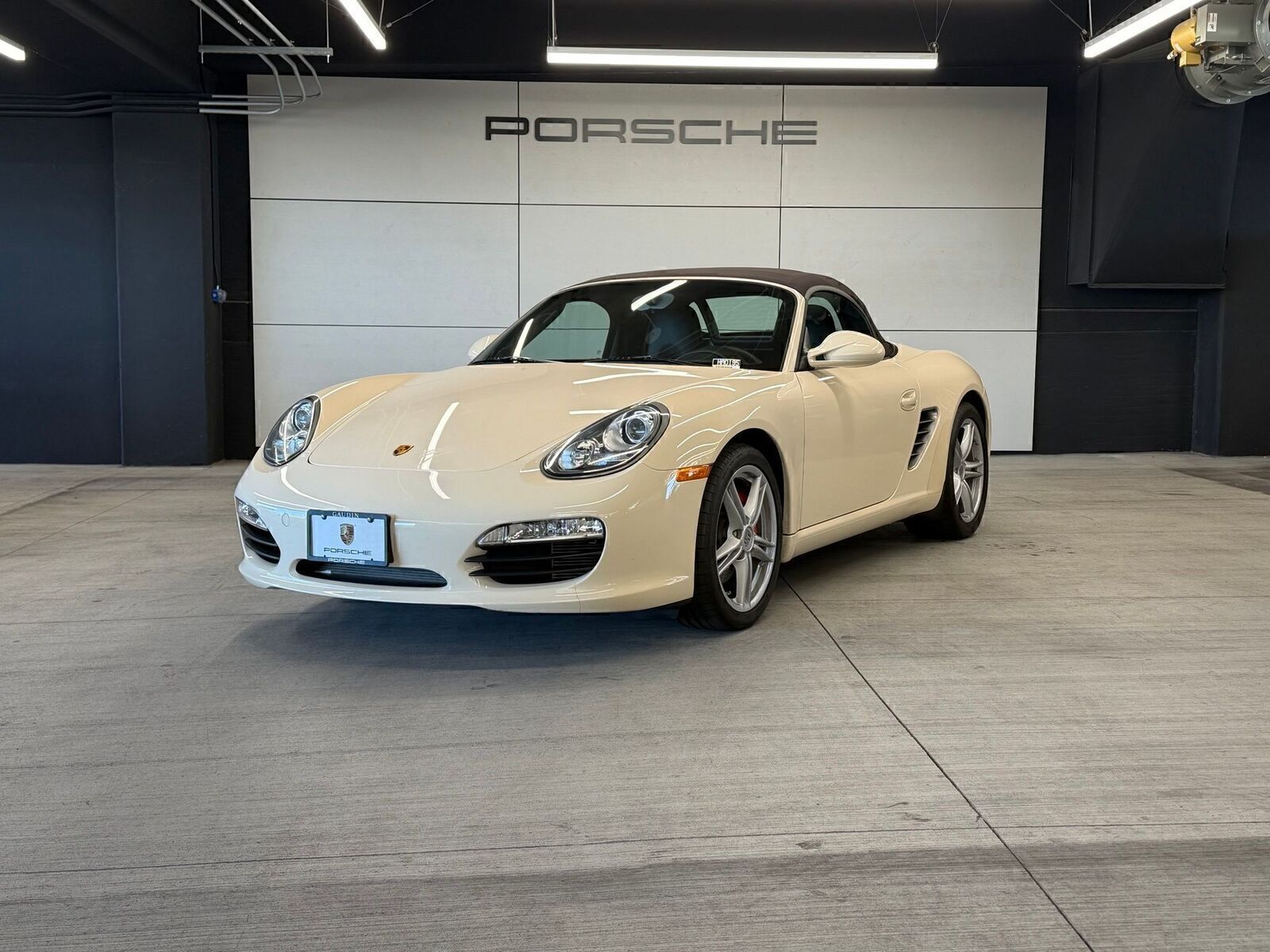 Cream White 2010 Porsche Boxster Convertible Rear-Wheel Drive 7-Speed Automatic