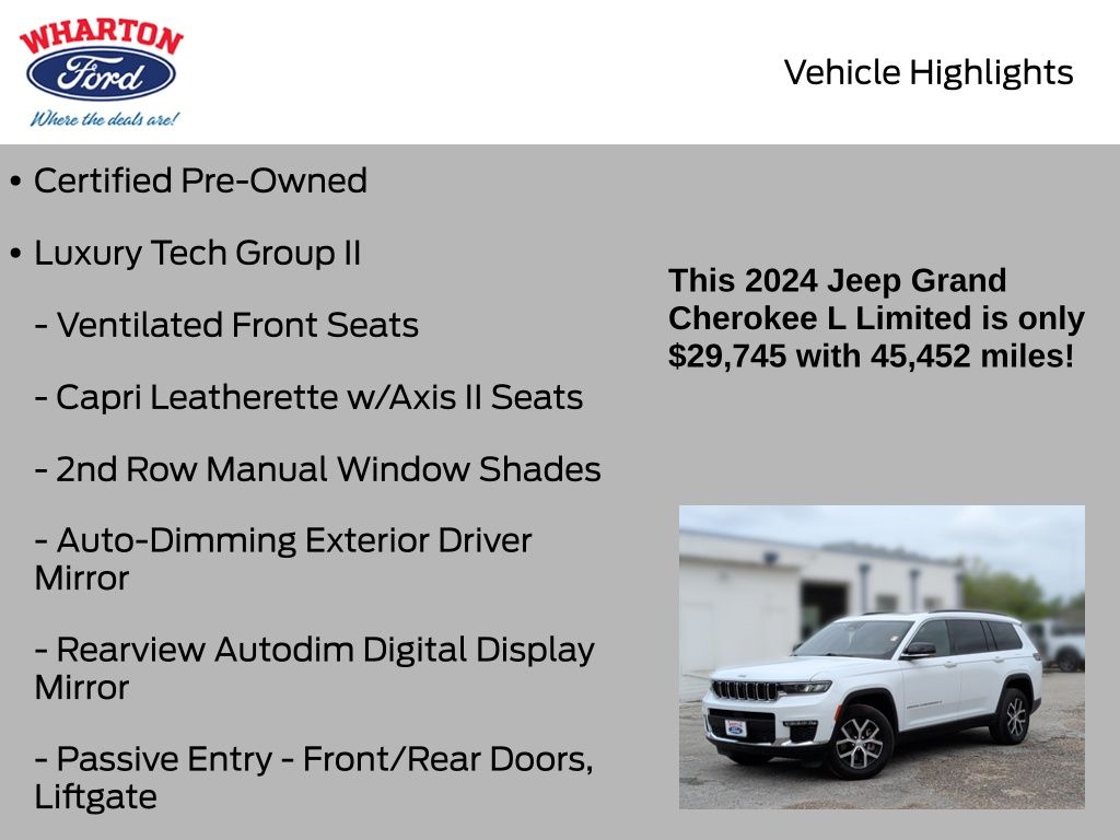 2024 Jeep Grand Cherokee L Limited - 4