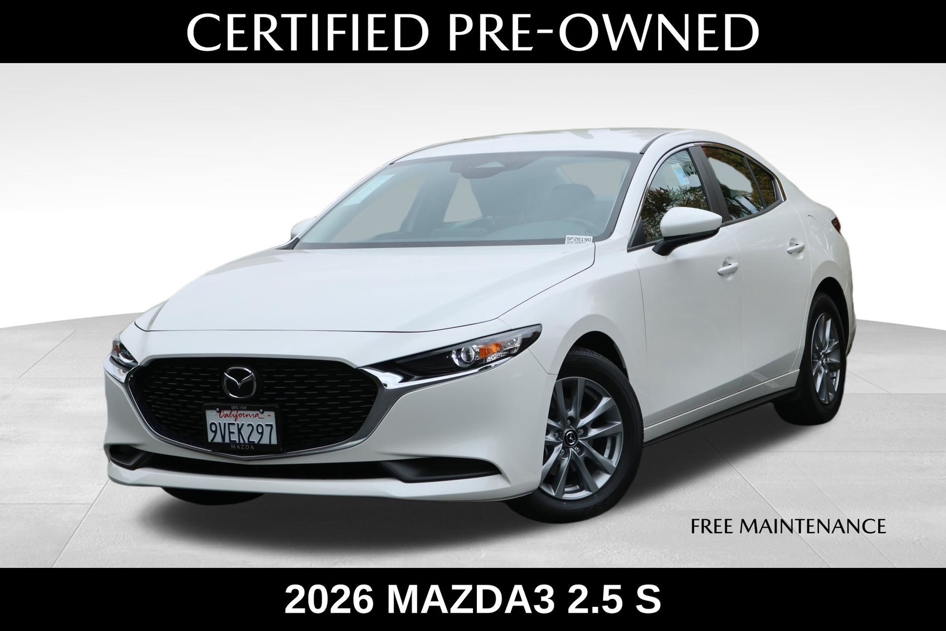 Snowflake White Pearl Mica 2026 Mazda MAZDA3 2.5 S Sedan FWD Sedan Front-Wheel Drive 6-Speed Automatic