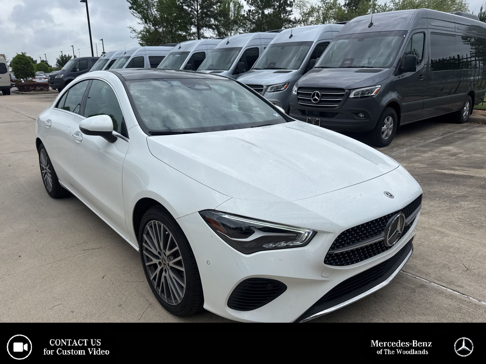 Polar White 2024 Mercedes-Benz CLA 250 FWD Coupe Front-Wheel Drive 8-Speed Dual Clutch