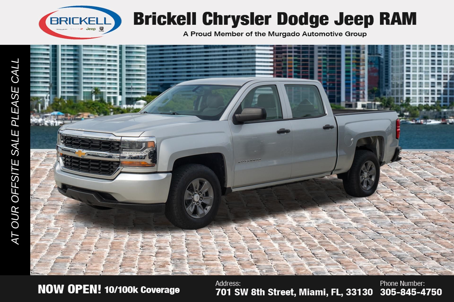 Silver Ice Metallic 2016 Chevrolet Silverado 1500 LS Crew Cab RWD Pickup Truck 4X2 6-Speed Automatic Overdrive