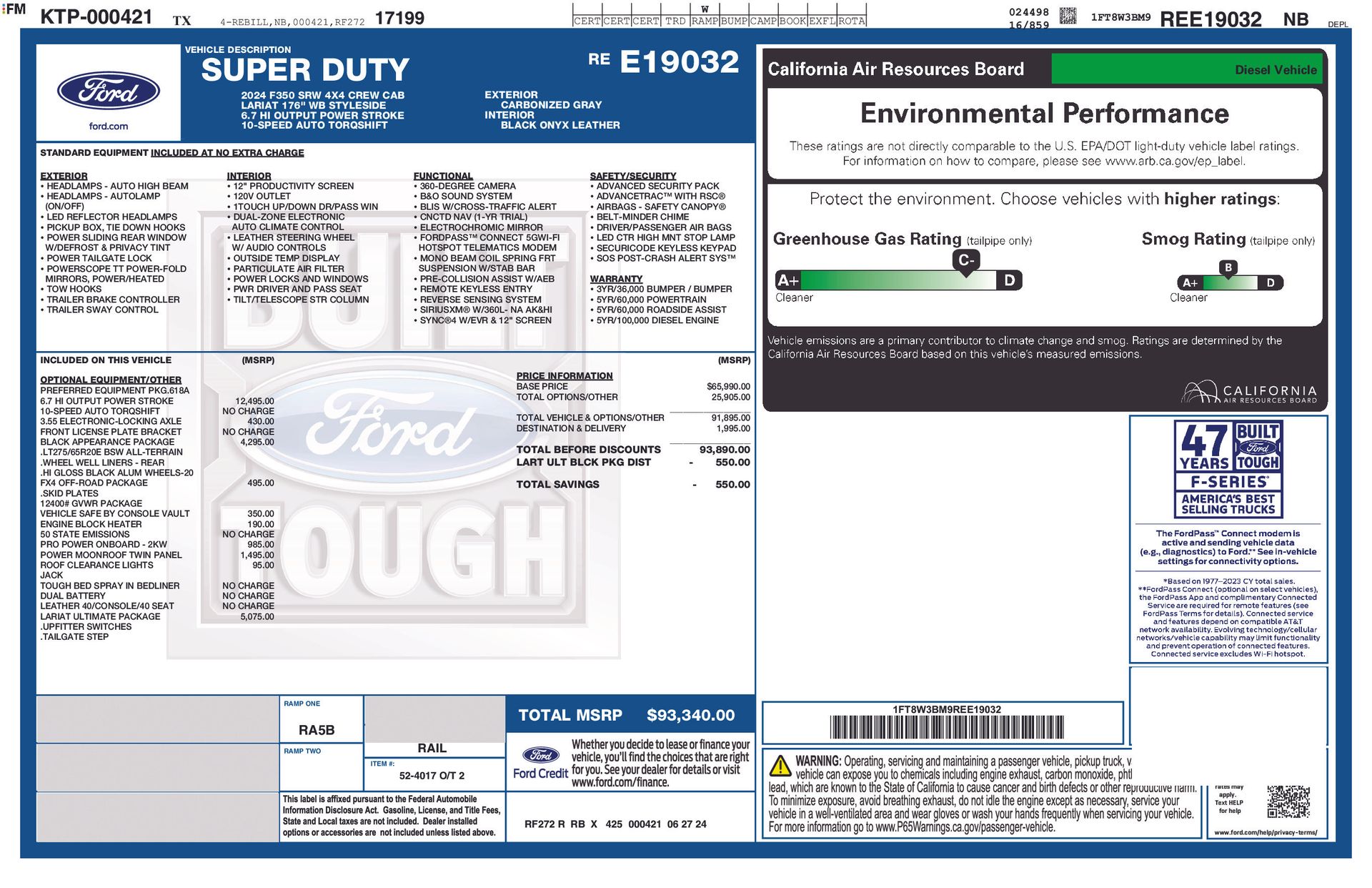 2024 Ford F-350SD Lariat Gray at EAG Ford Navasota