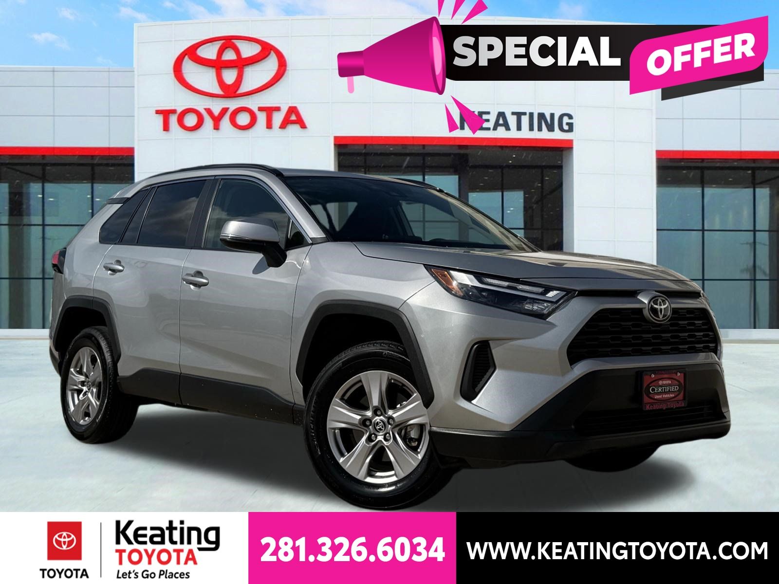 Silver Sky Metallic 2025 Toyota RAV4 SUV / Crossover All-Wheel Drive 8-Speed Automatic