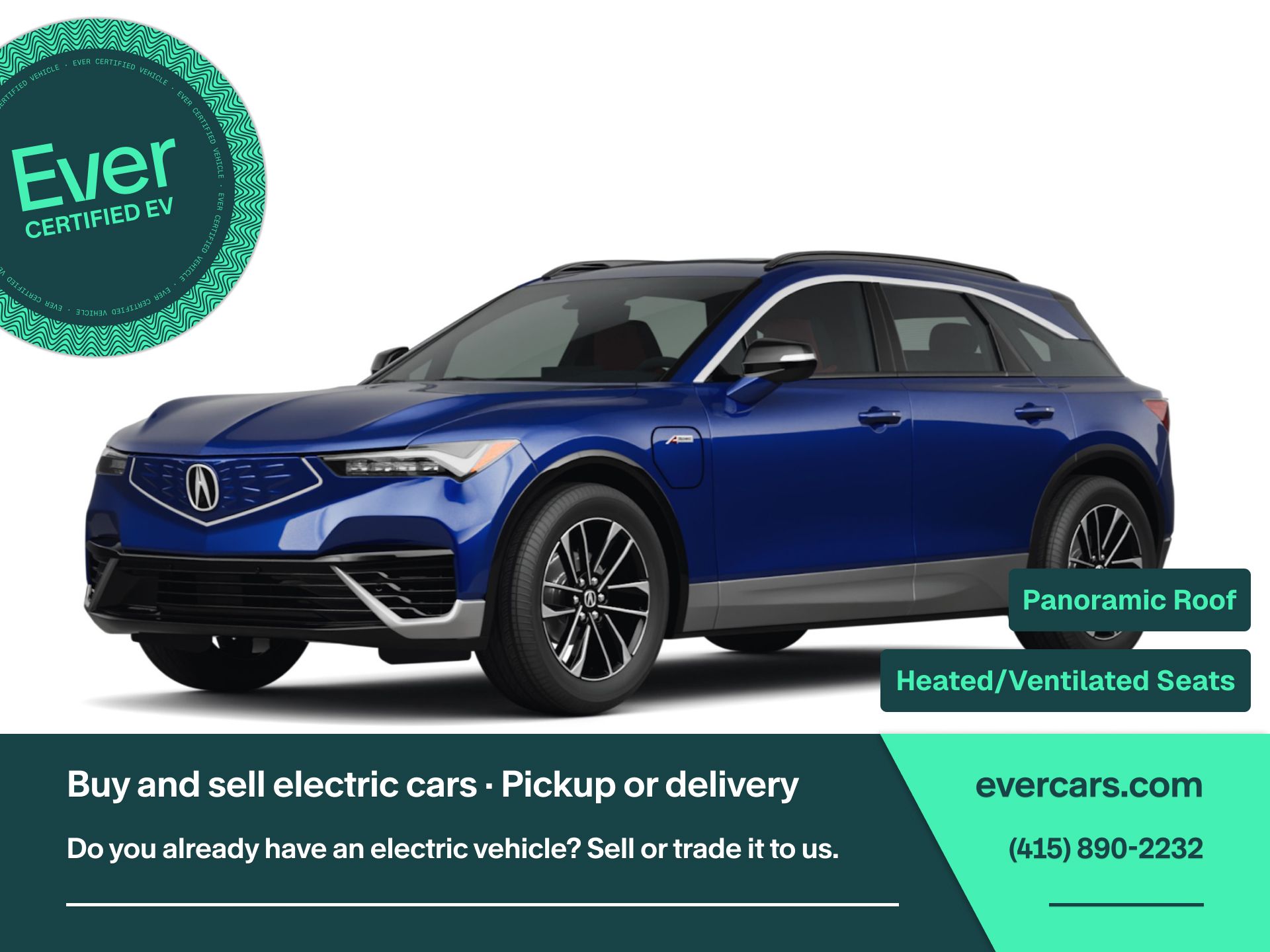 Blue 2024 Acura ZDX SUV / Crossover All-Wheel Drive Automatic