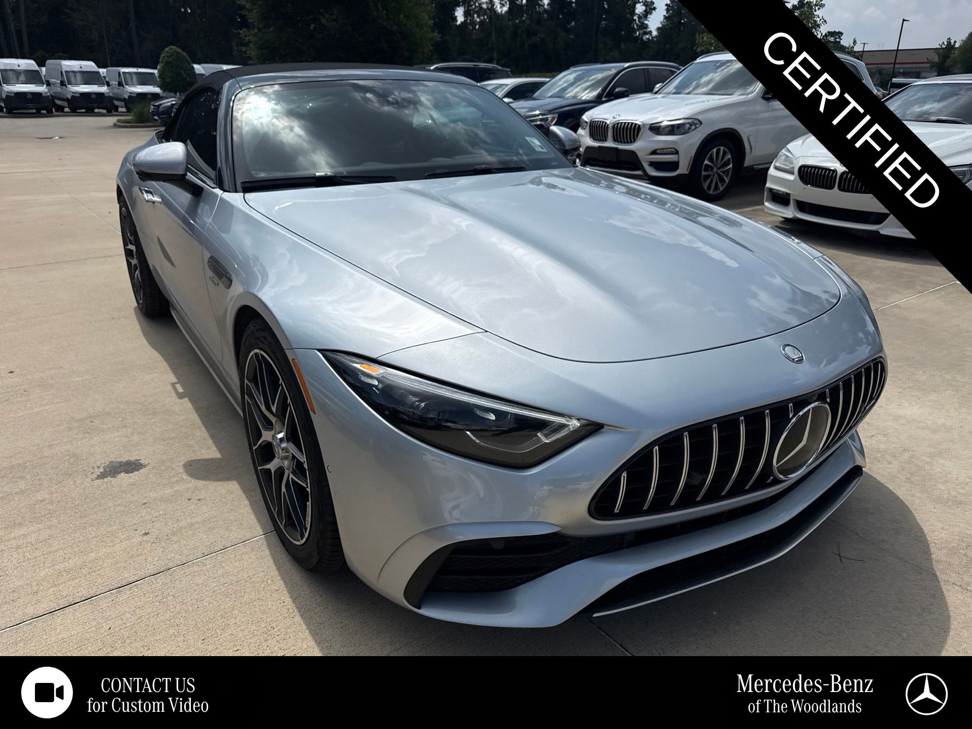 Cirrius Silver Metallic 2023 Mercedes-Benz SL-Class Convertible Rear-Wheel Drive 9-Speed Automatic