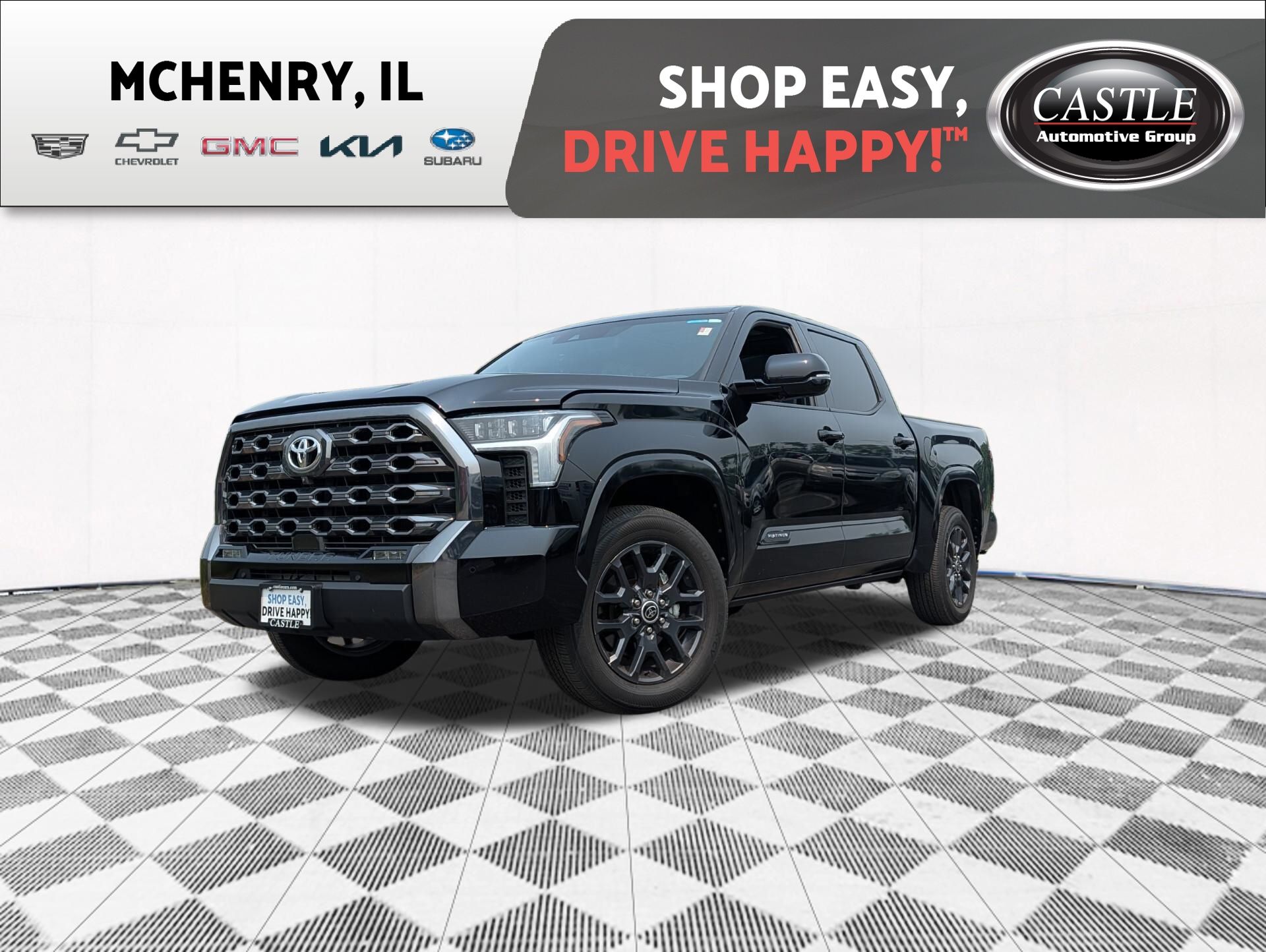 Midnight Black Metallic 2023 Toyota Tundra Pickup Truck Four-Wheel Drive Automatic