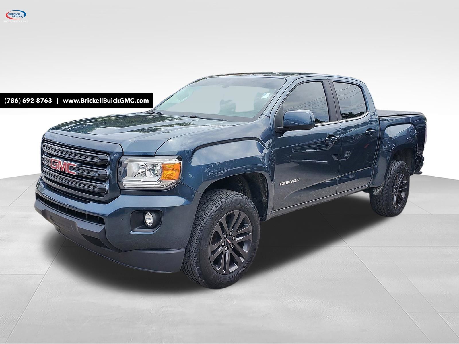 Gray (Dark Sky Metallic) 2019 GMC Canyon SLE Crew Cab RWD Pickup Truck 4X2 8-Speed Automatic