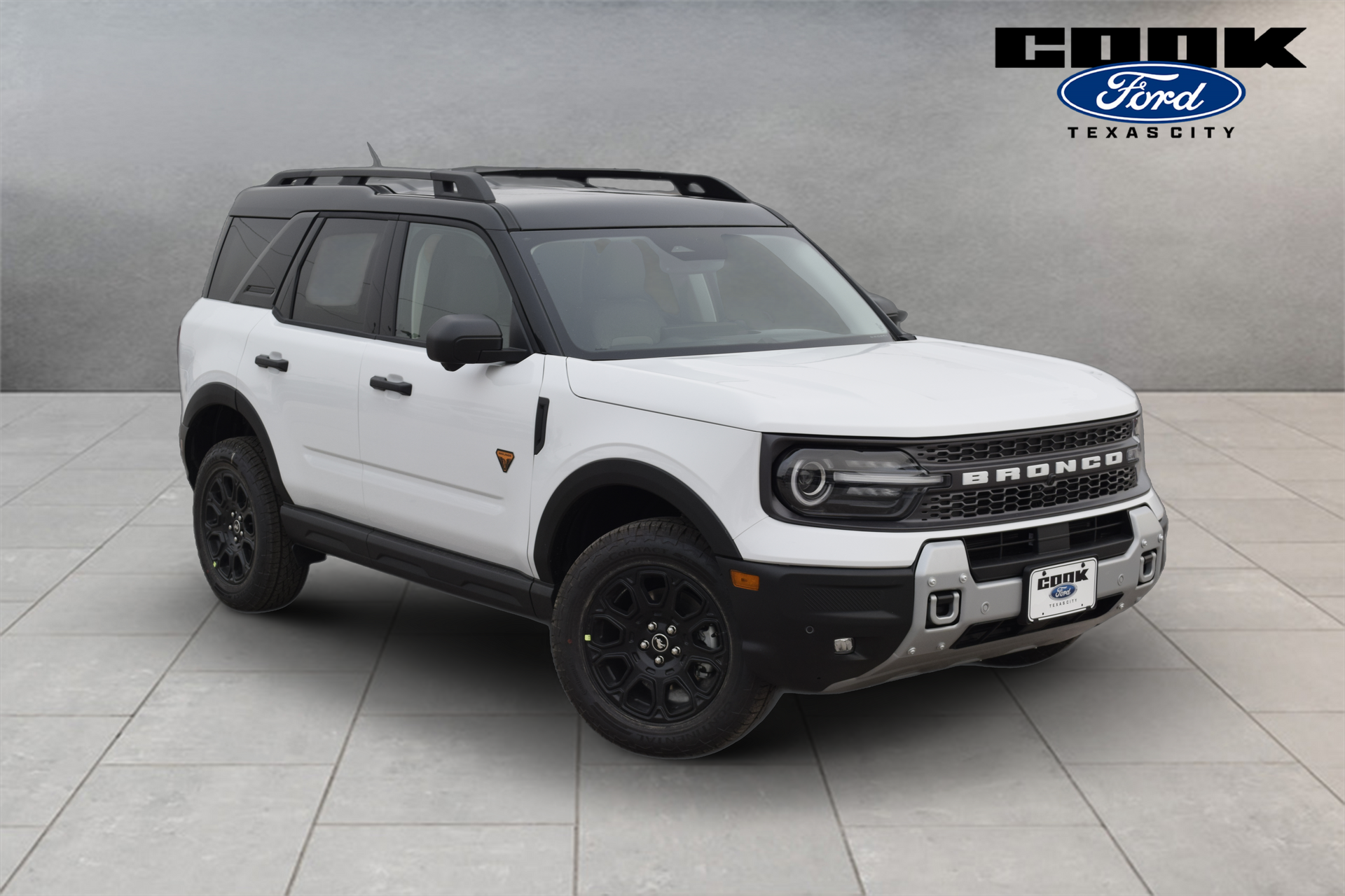 2026 Ford Bronco Sport Badlands White at Classic Ford Galveston