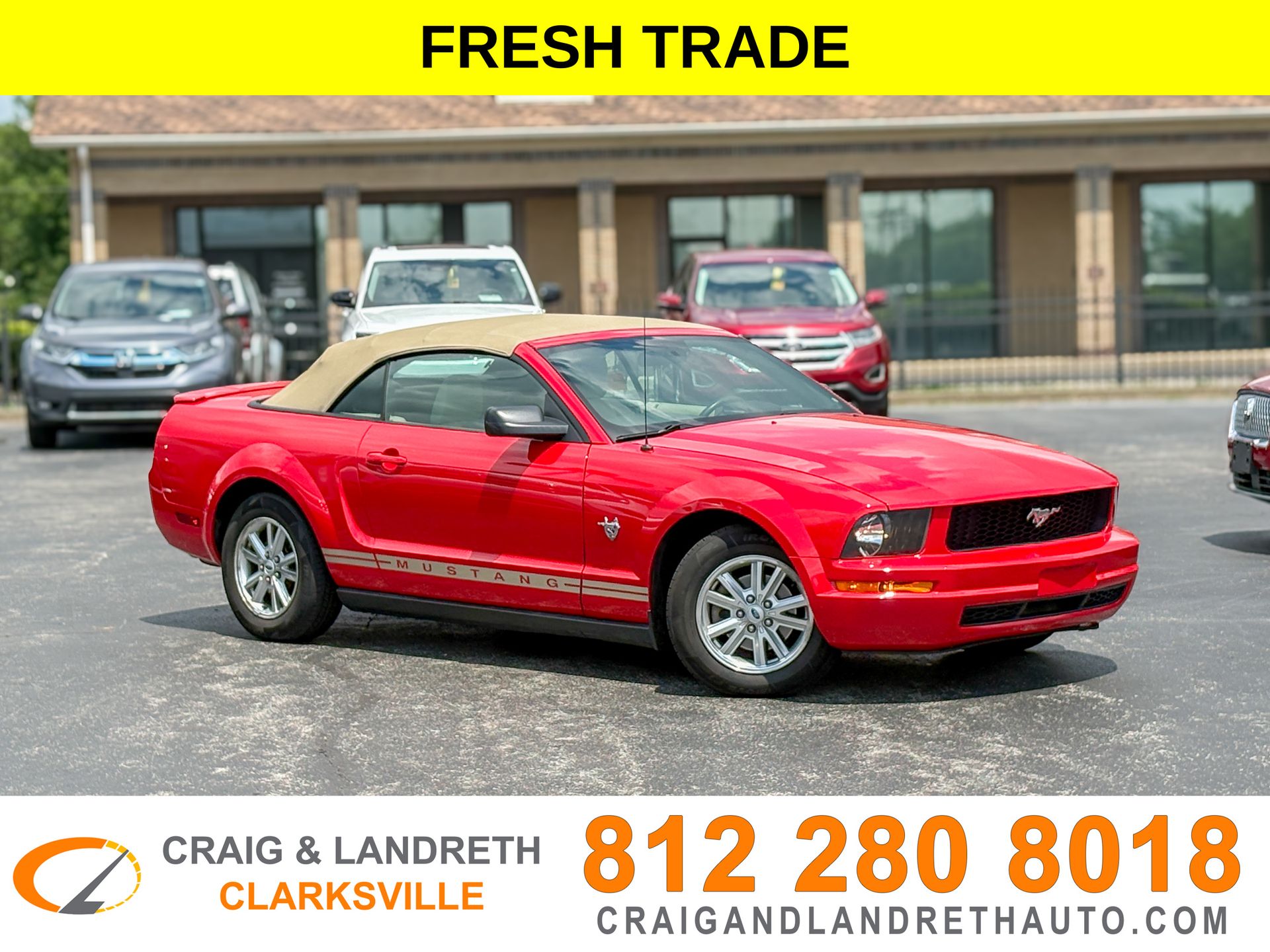 Torch Red Clearcoat 2009 Ford Mustang Convertible Rear-Wheel Drive 5-Speed Automatic