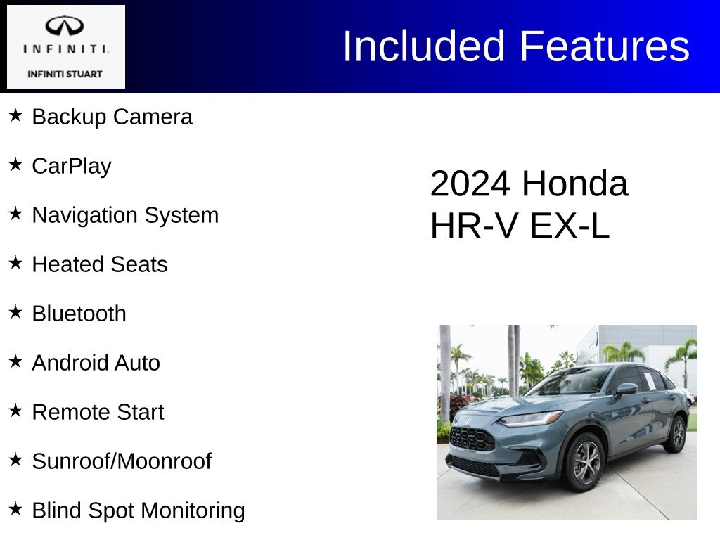 used 2024 Honda HR-V car, priced at $25,700