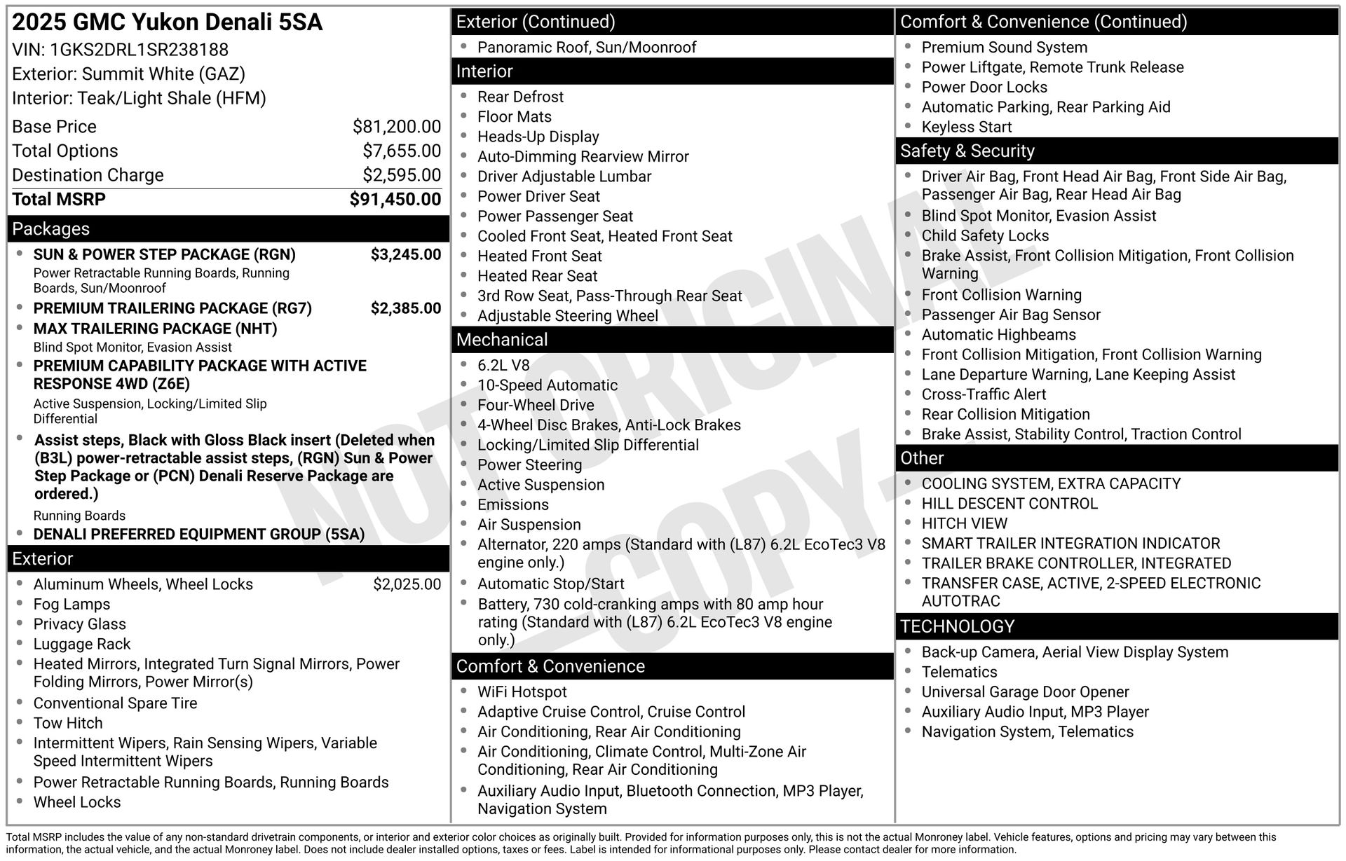 2025 GMC Yukon Denali 4WD