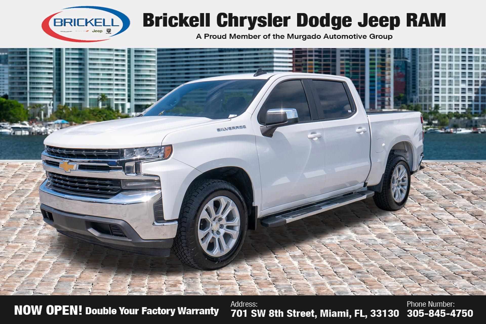 Summit White 2021 Chevrolet Silverado 1500 Pickup Truck 4X2 8-Speed Automatic