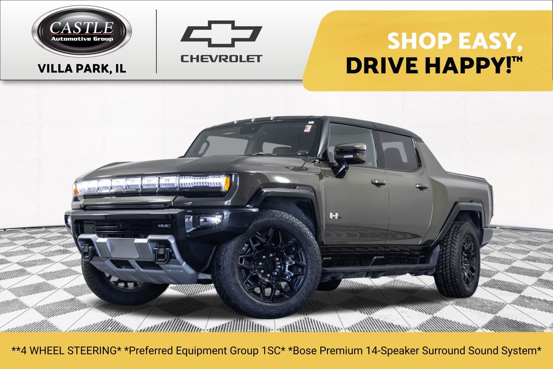 Deep Aurora Metallic (Dark Bronze) 2025 GMC Hummer EV Pickup Pickup Truck All-Wheel Drive 1-Speed Automatic