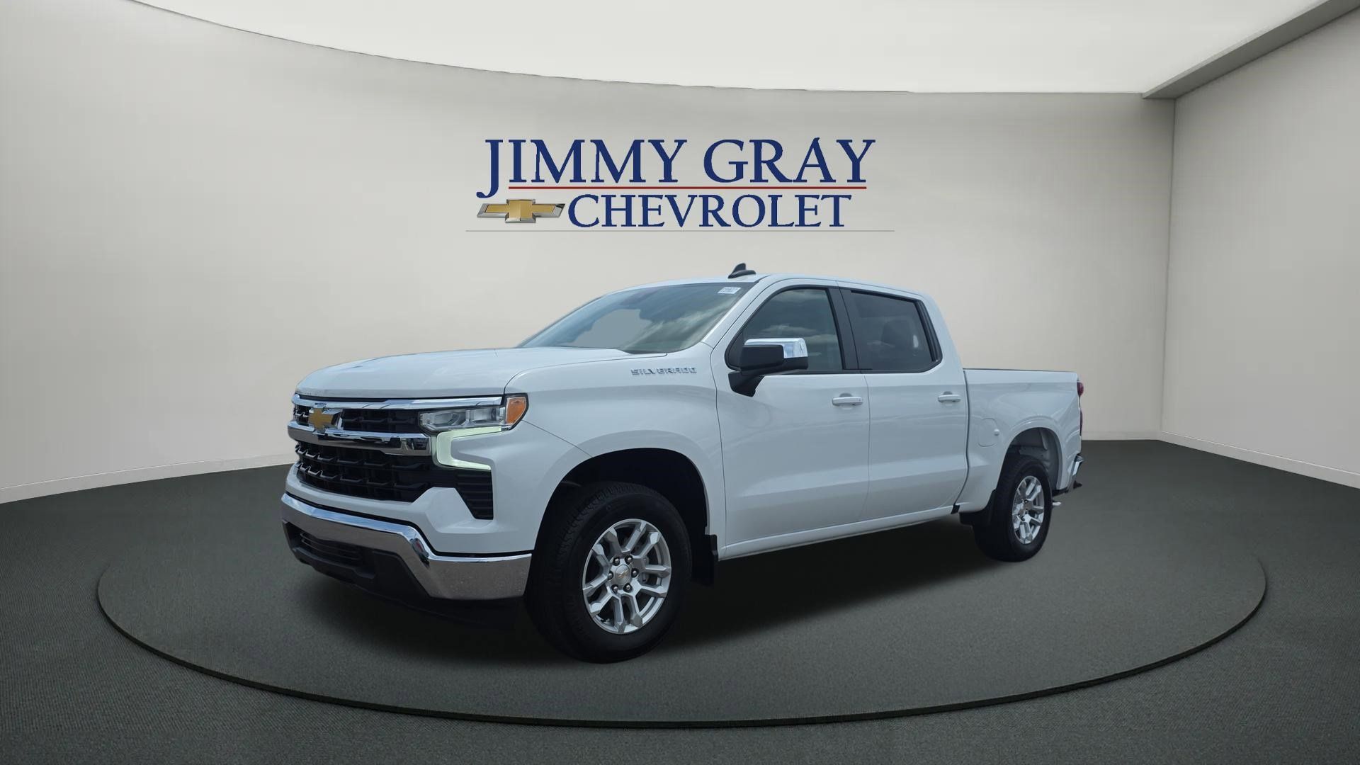 Summit White 2024 Chevrolet Silverado 1500 LT Crew Cab RWD Pickup Truck 4X2 Automatic