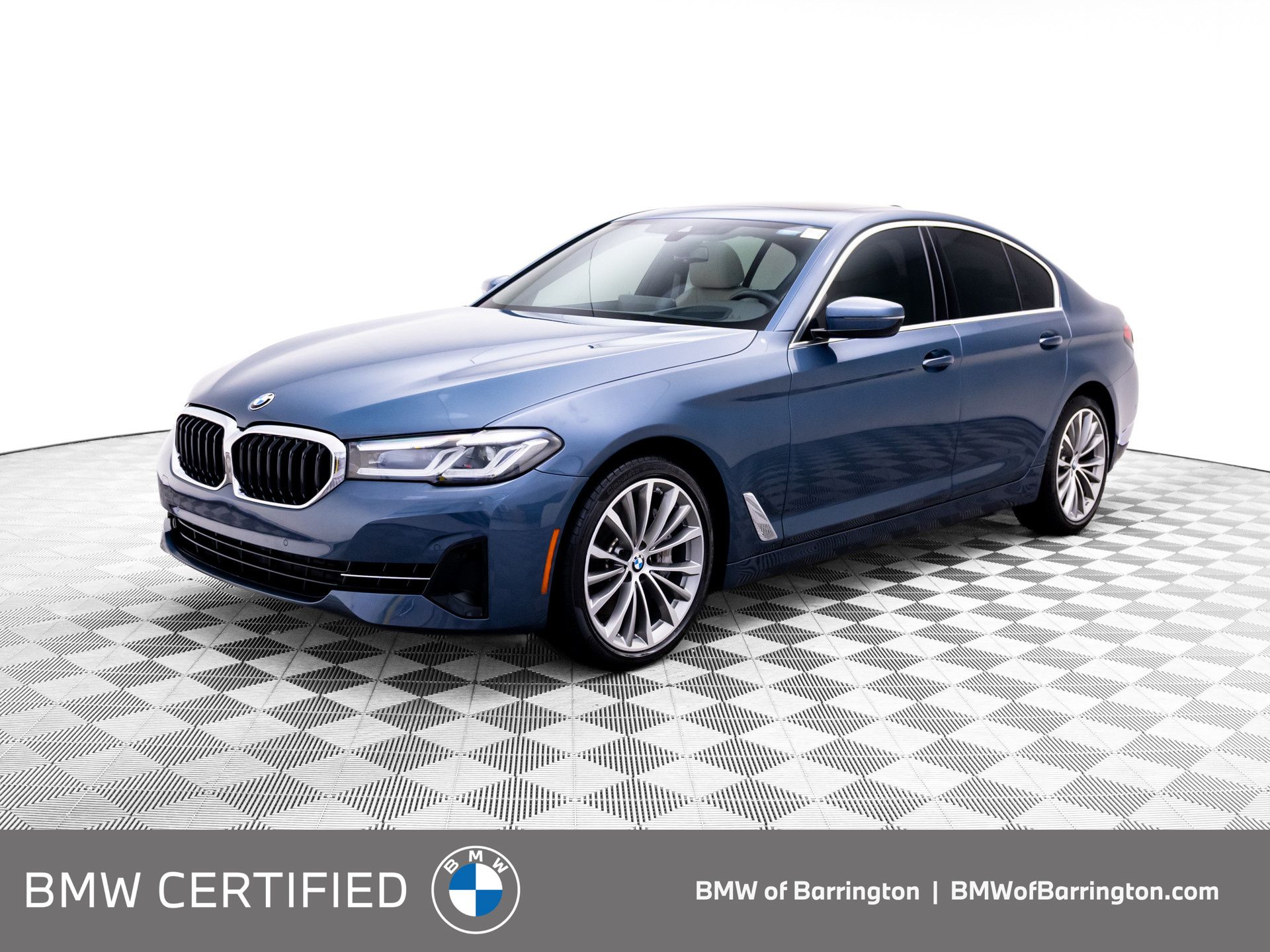 Arctic Race Blue Metallic 2023 BMW 5 Series Sedan All-Wheel Drive 8-Speed Automatic