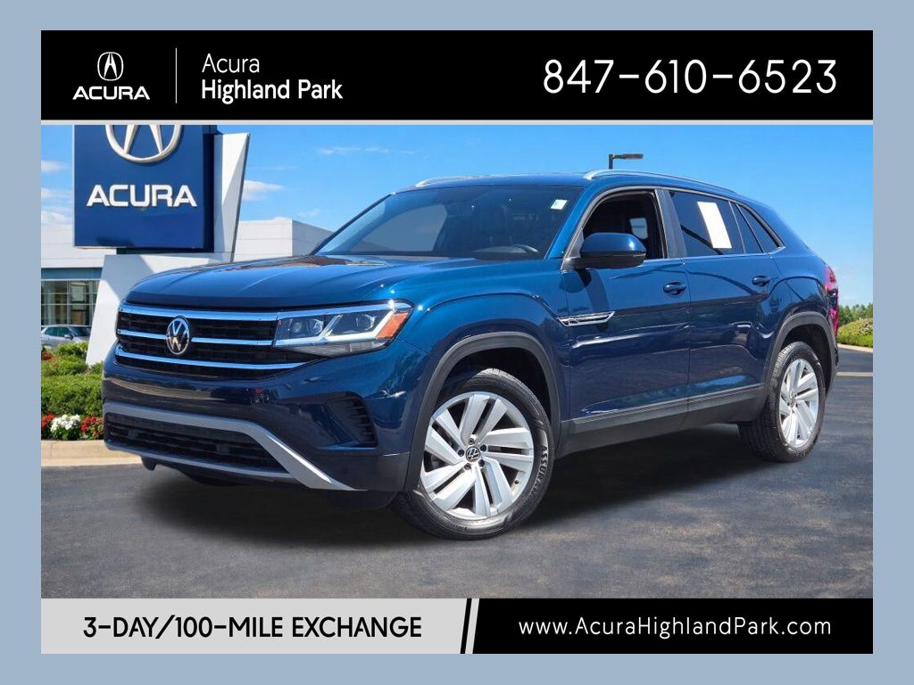 Tourmaline Blue Metallic 2023 Volkswagen Atlas Cross Sport SUV / Crossover All-Wheel Drive 8-Speed Automatic