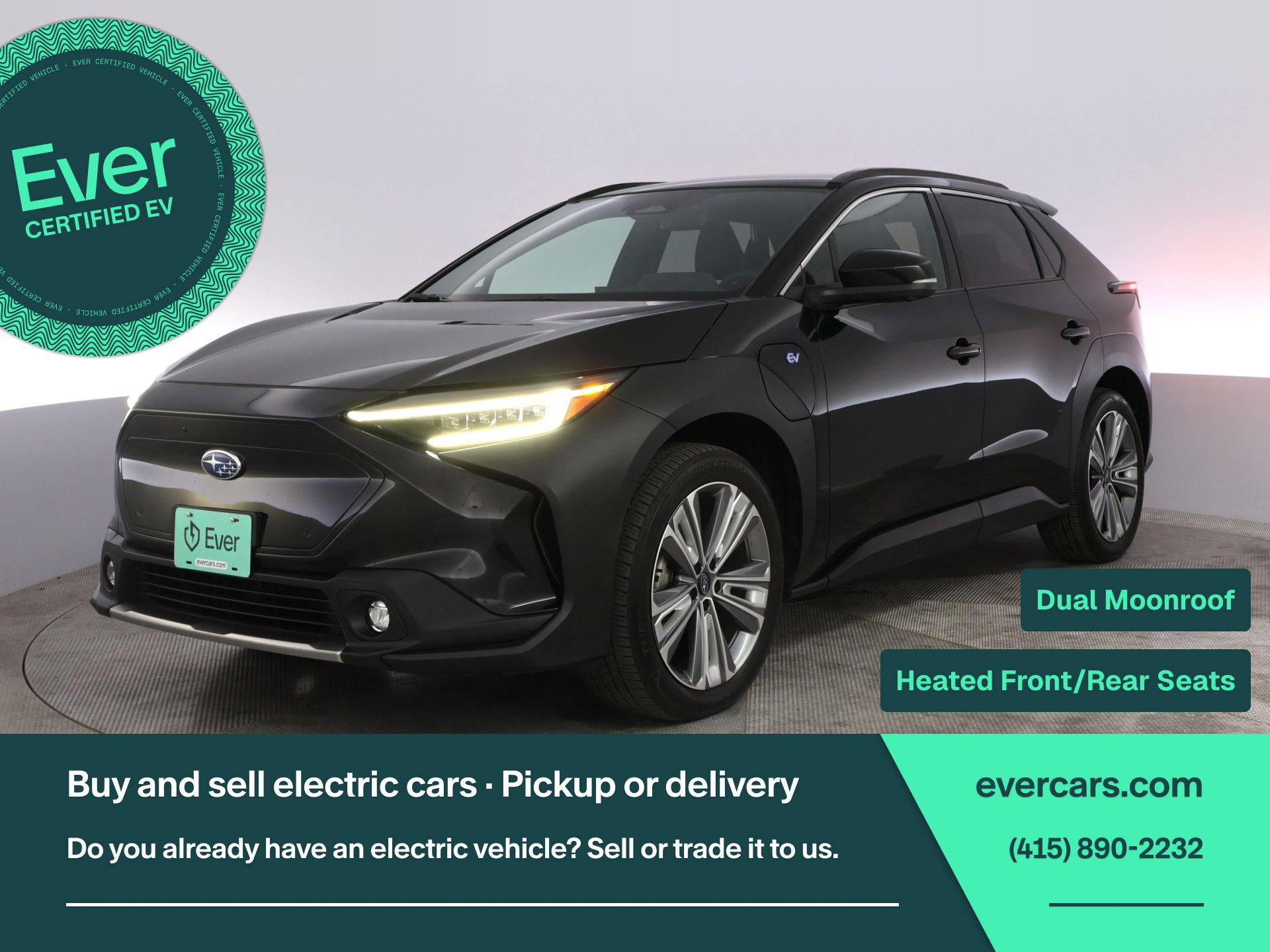 Galactic Black 2023 Subaru Solterra Touring AWD SUV / Crossover All-Wheel Drive 1-Speed Automatic