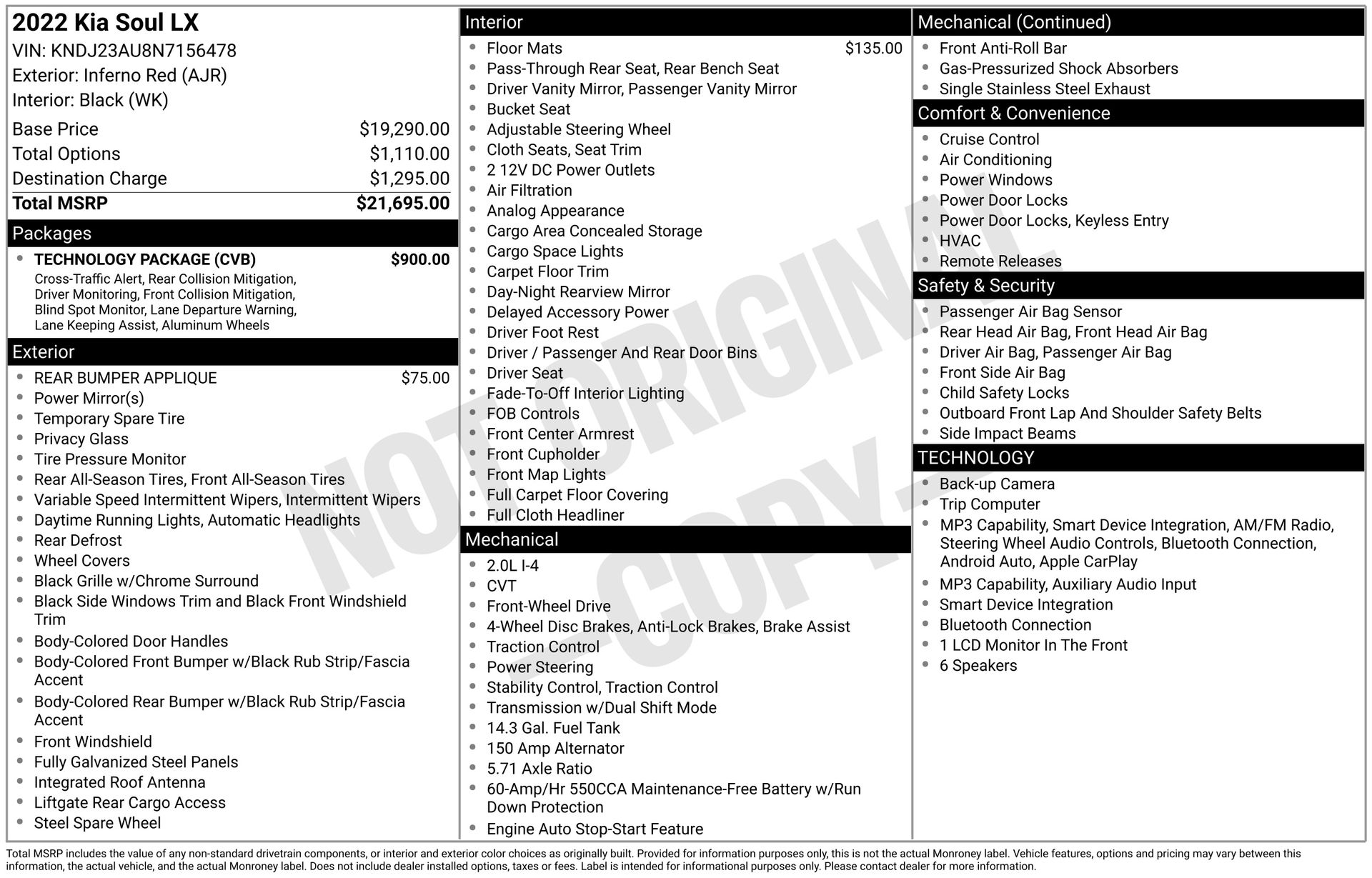 2022 Kia Soul LX Red at Victoria Chrysler Dodge Jeep Ram