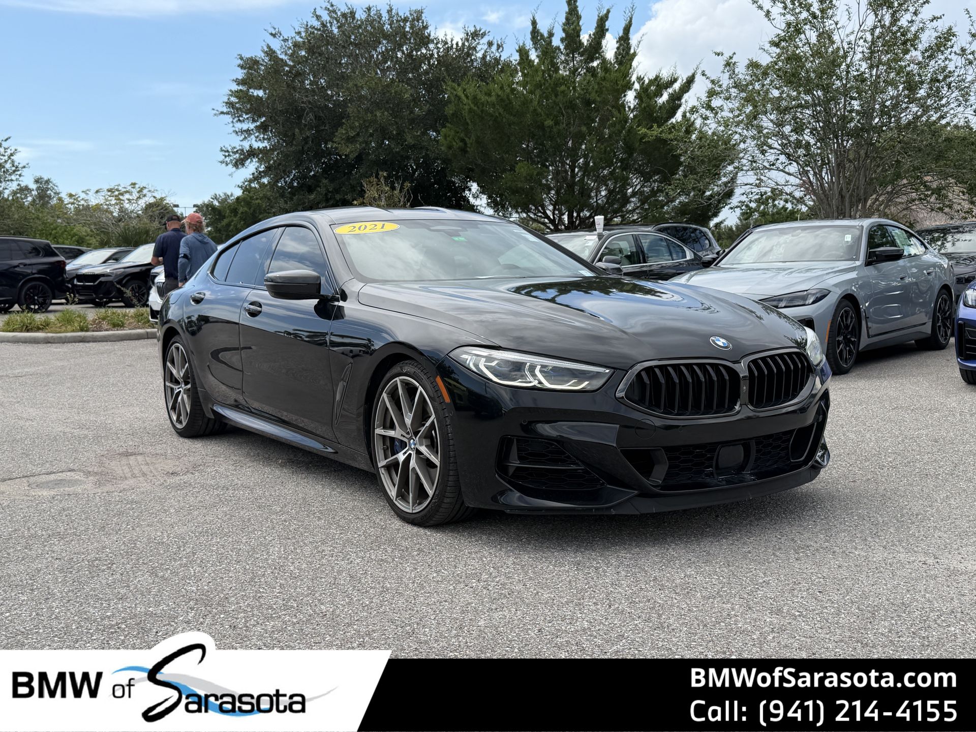 Black Sapphire Metallic 2021 BMW 8 Series Coupe All-Wheel Drive 8-Speed Automatic