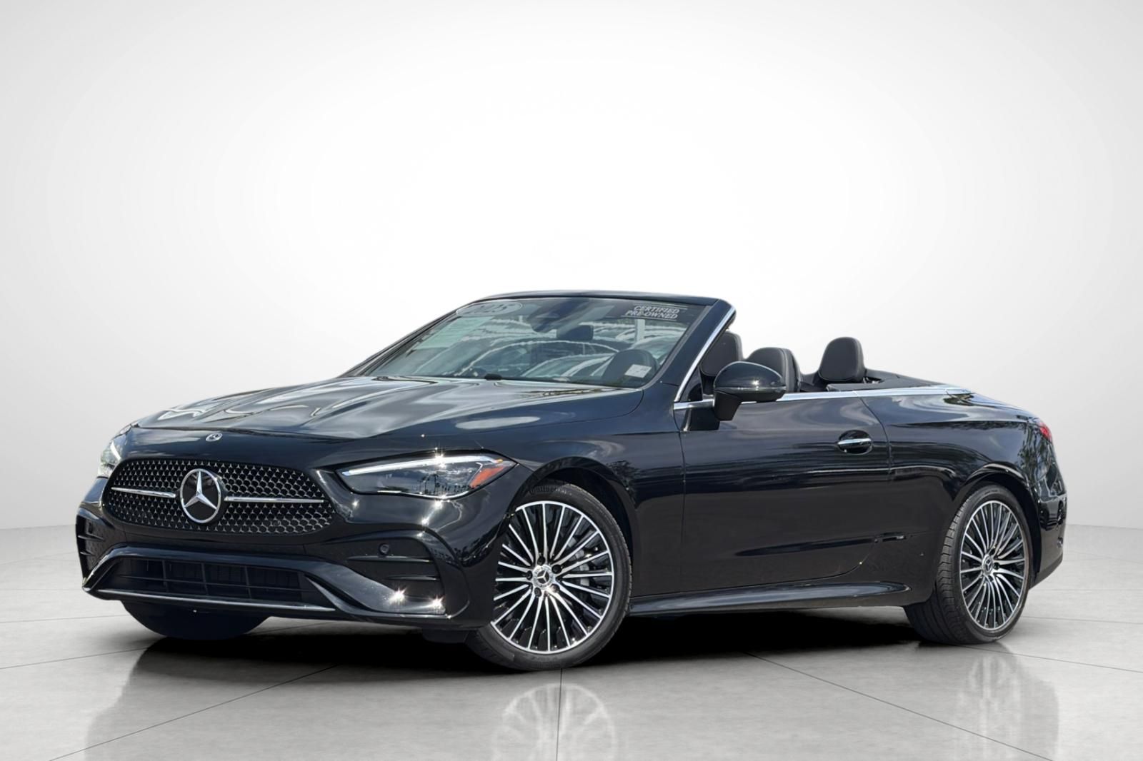 Black 2025 Mercedes-Benz CLE 450 4MATIC Convertible All-Wheel Drive 9-Speed Automatic