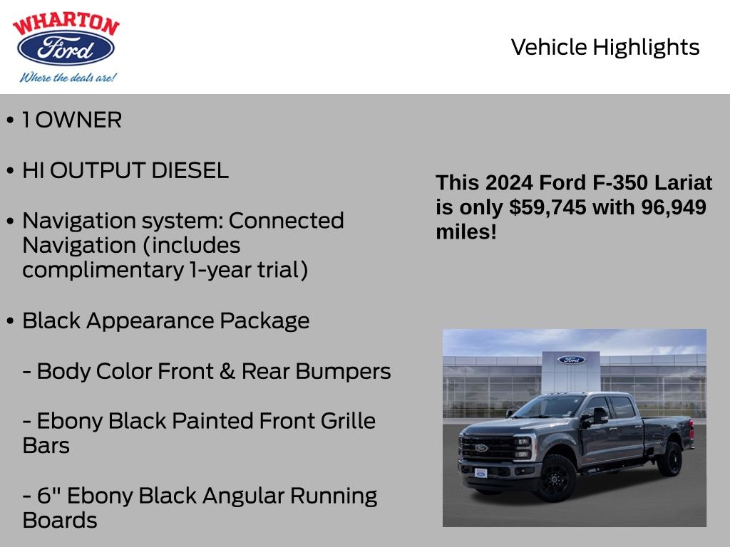 2024 Ford F-350SD Lariat Gray at Central Houston Nissan