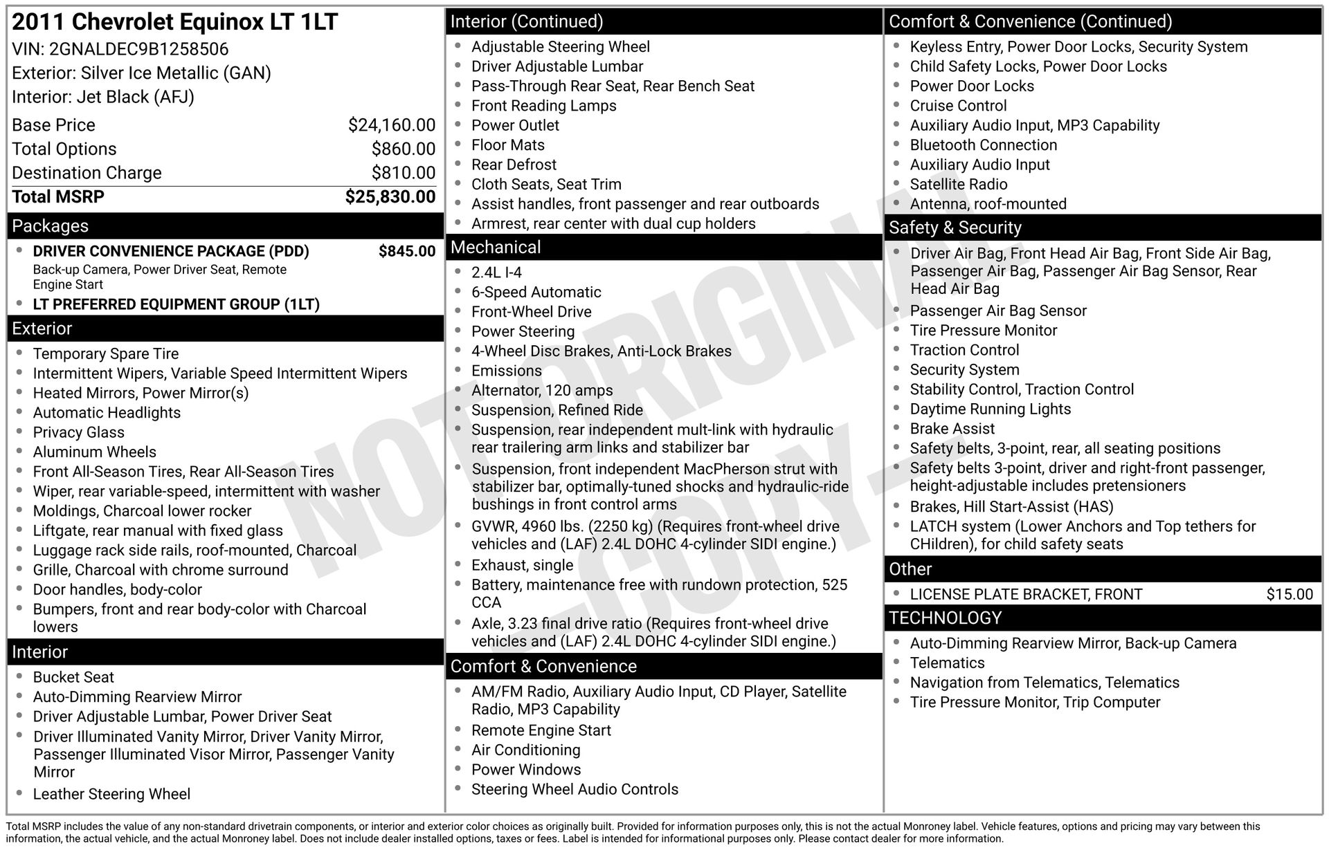 2011 CHEVROLET EQUINOX - Image 3