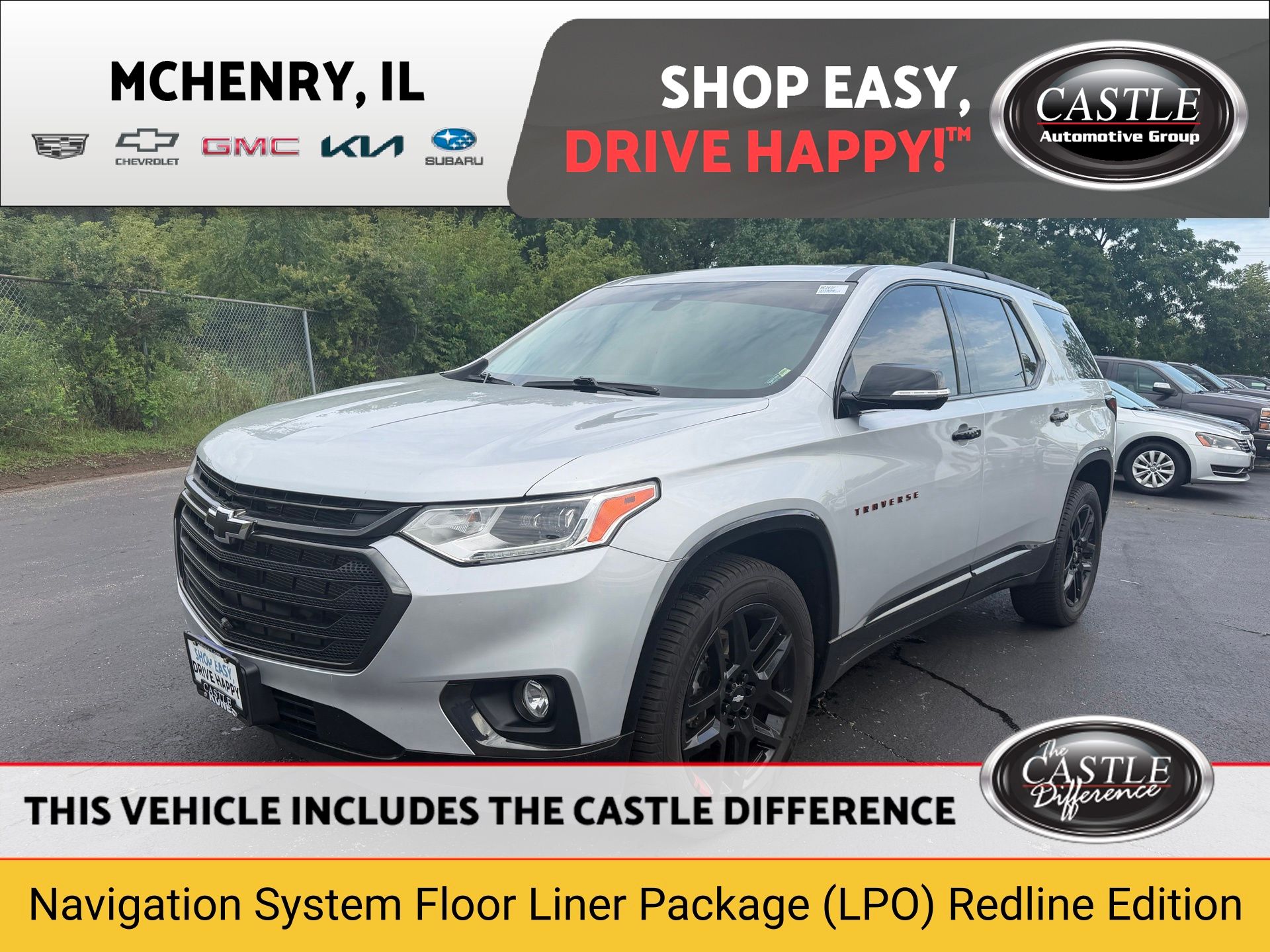 Silver Ice Metallic 2021 Chevrolet Traverse SUV / Crossover Four-Wheel Drive 9-Speed Automatic