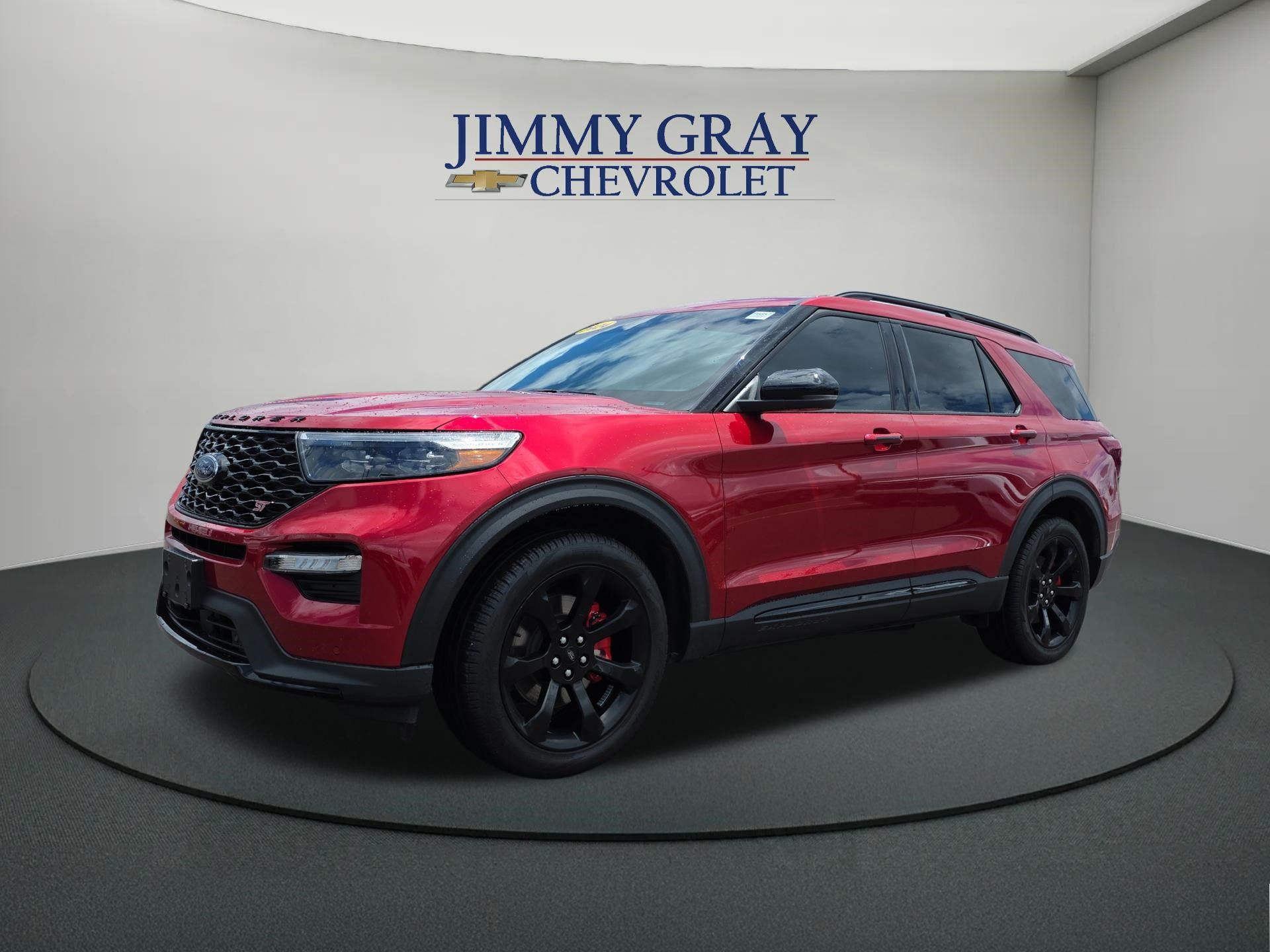Red Metallic 2024 Ford Explorer SUV / Crossover All-Wheel Drive Automatic