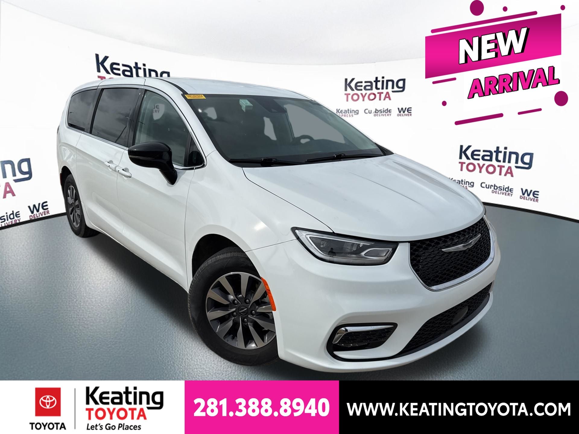 Bright White Clearcoat 2024 Chrysler Pacifica Hybrid Select FWD Minivan Front-Wheel Drive Continuously Variable Transmission