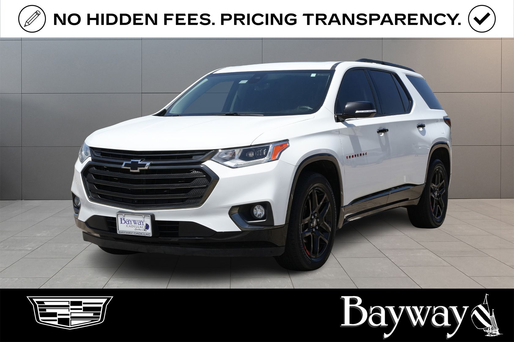 2019 Chevrolet Traverse Premier White at DeMontrond Mazda