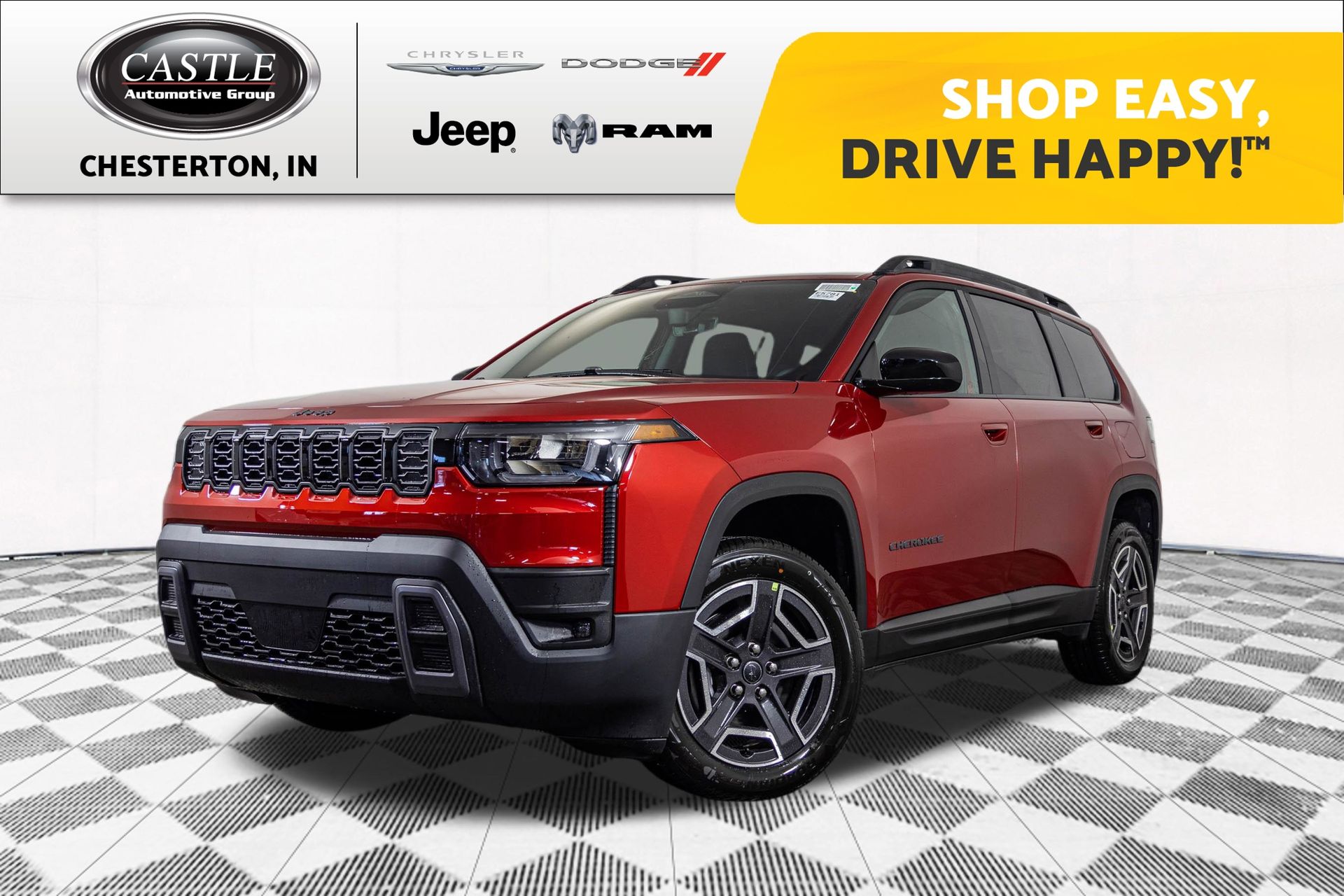 Red Hot Pearlcoat 2026 Jeep Cherokee SUV / Crossover Four-Wheel Drive Continuously Variable Transmission