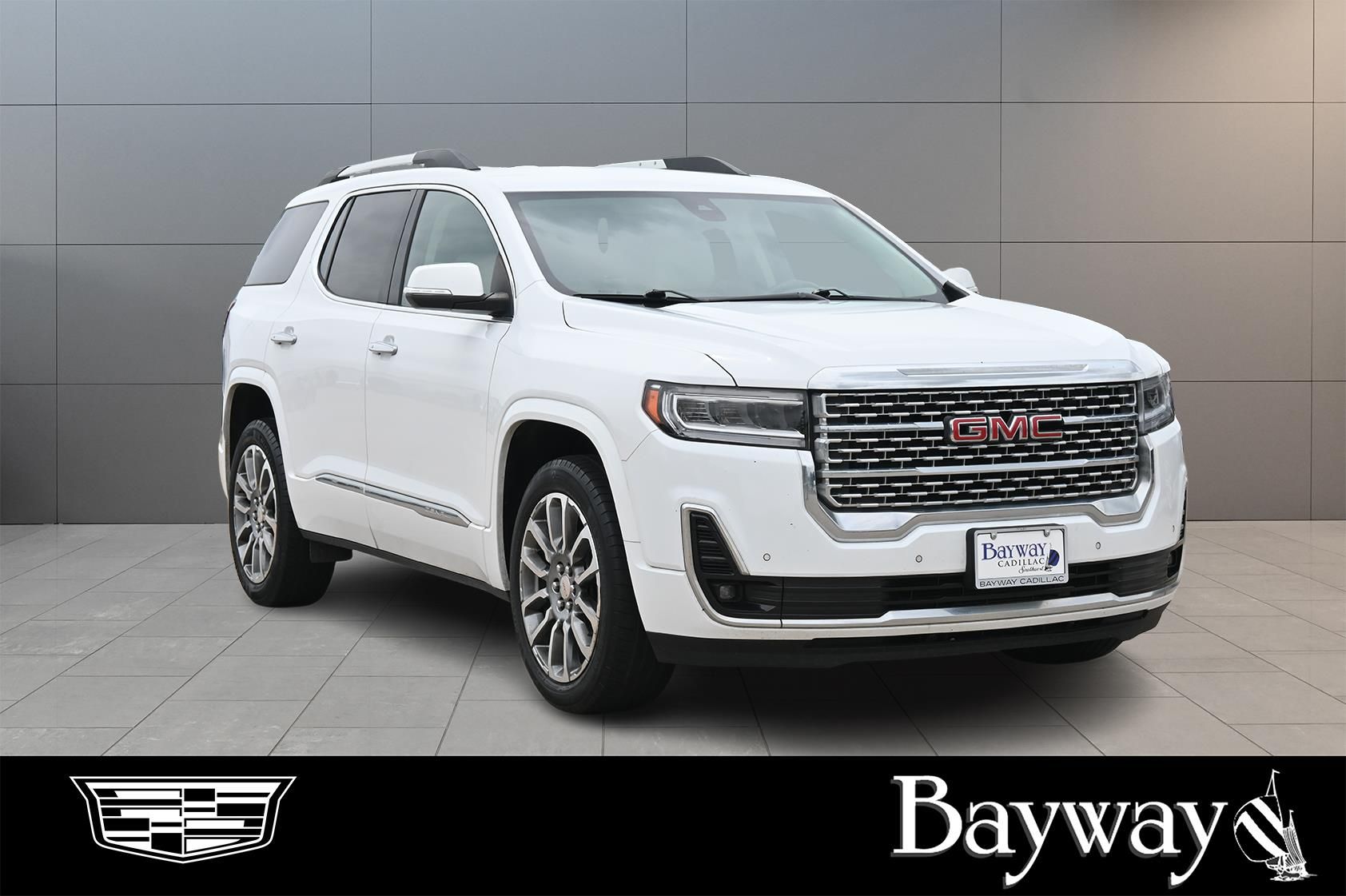 2023 GMC Acadia Denali White at Bayway Cadillac Southwest