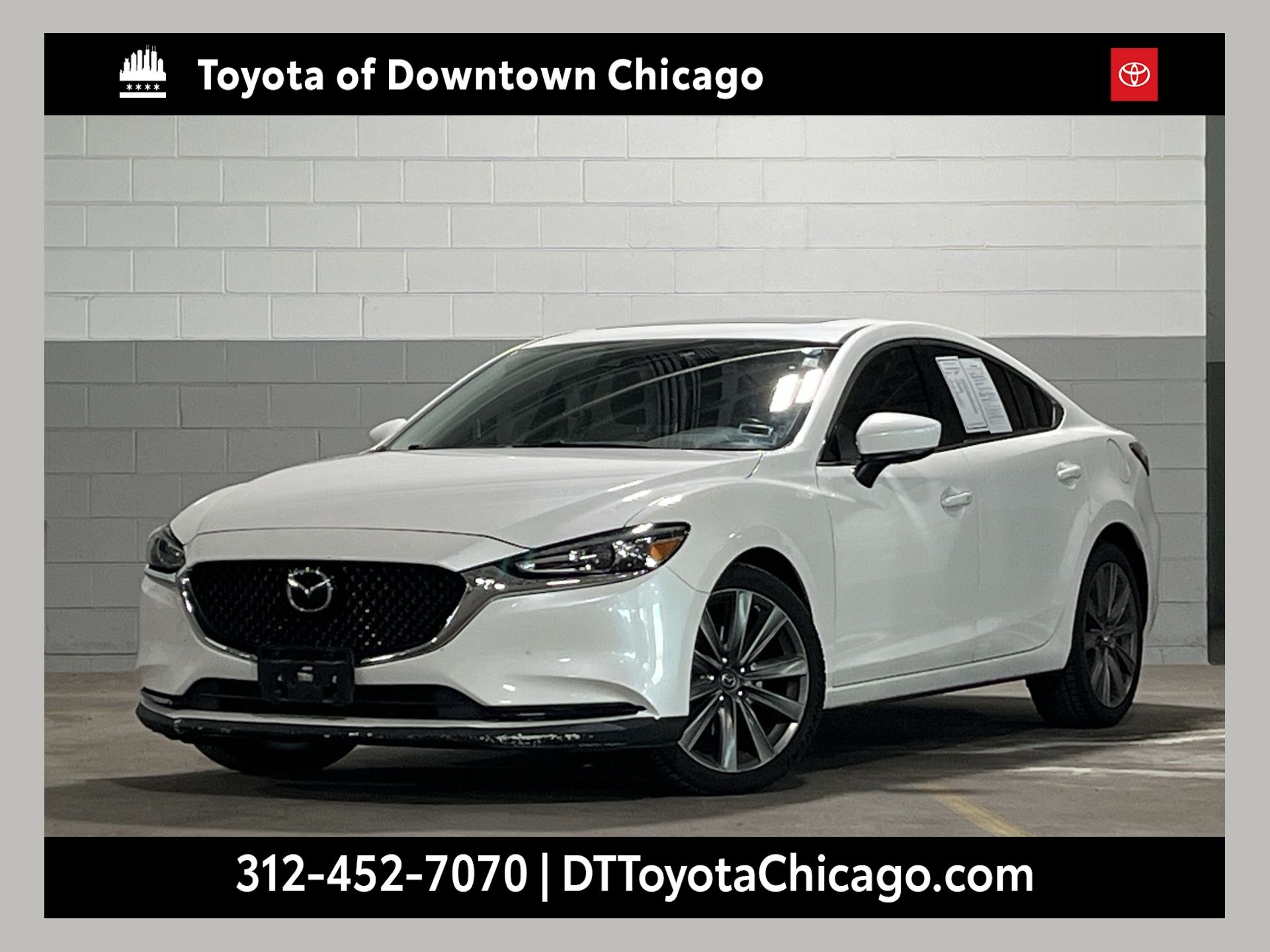Snowflake White Pearl Mica 2019 Mazda MAZDA6 Grand Touring FWD Sedan Front-Wheel Drive 6-Speed Automatic